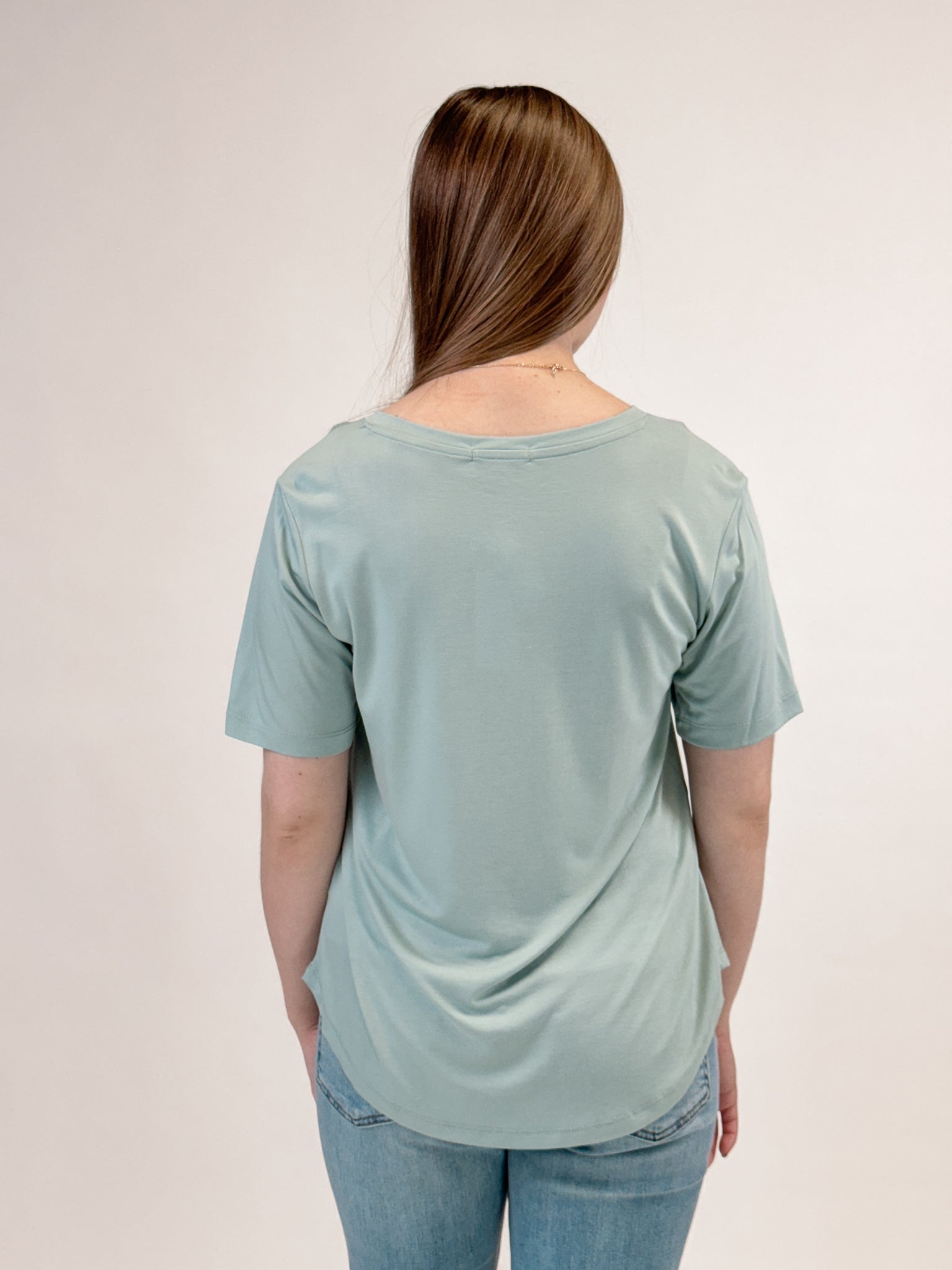 Z Supply Sammie V-Neck Tee - Sea Spray