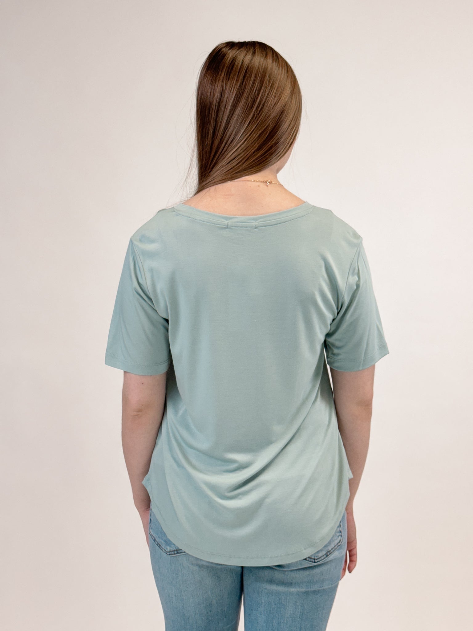 Z Supply Sammie V-Neck Tee - Sea Spray