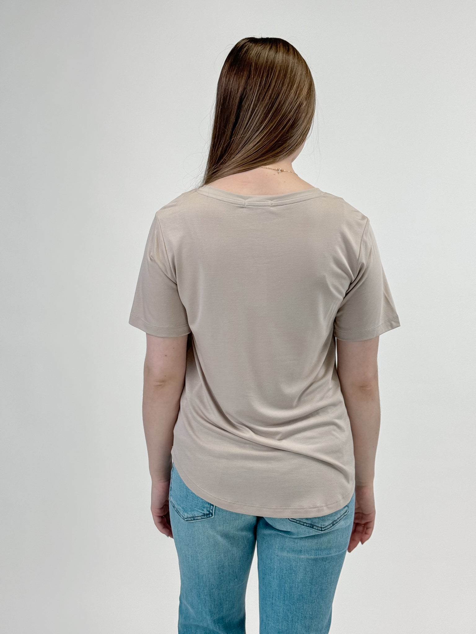 Z Supply Sammie V-Neck Tee - Putty