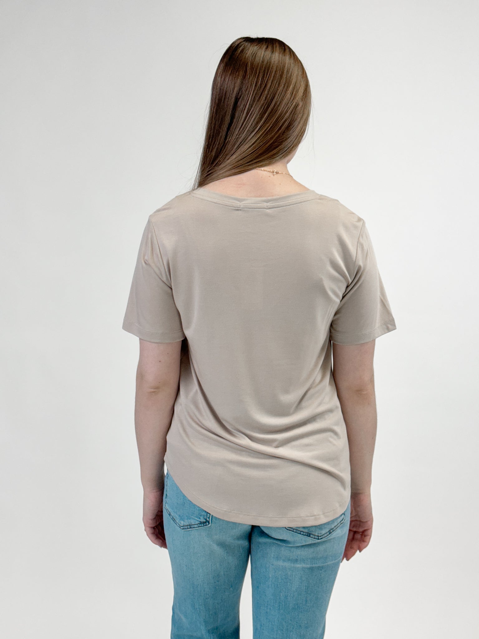 Z Supply Sammie V-Neck Tee - Putty