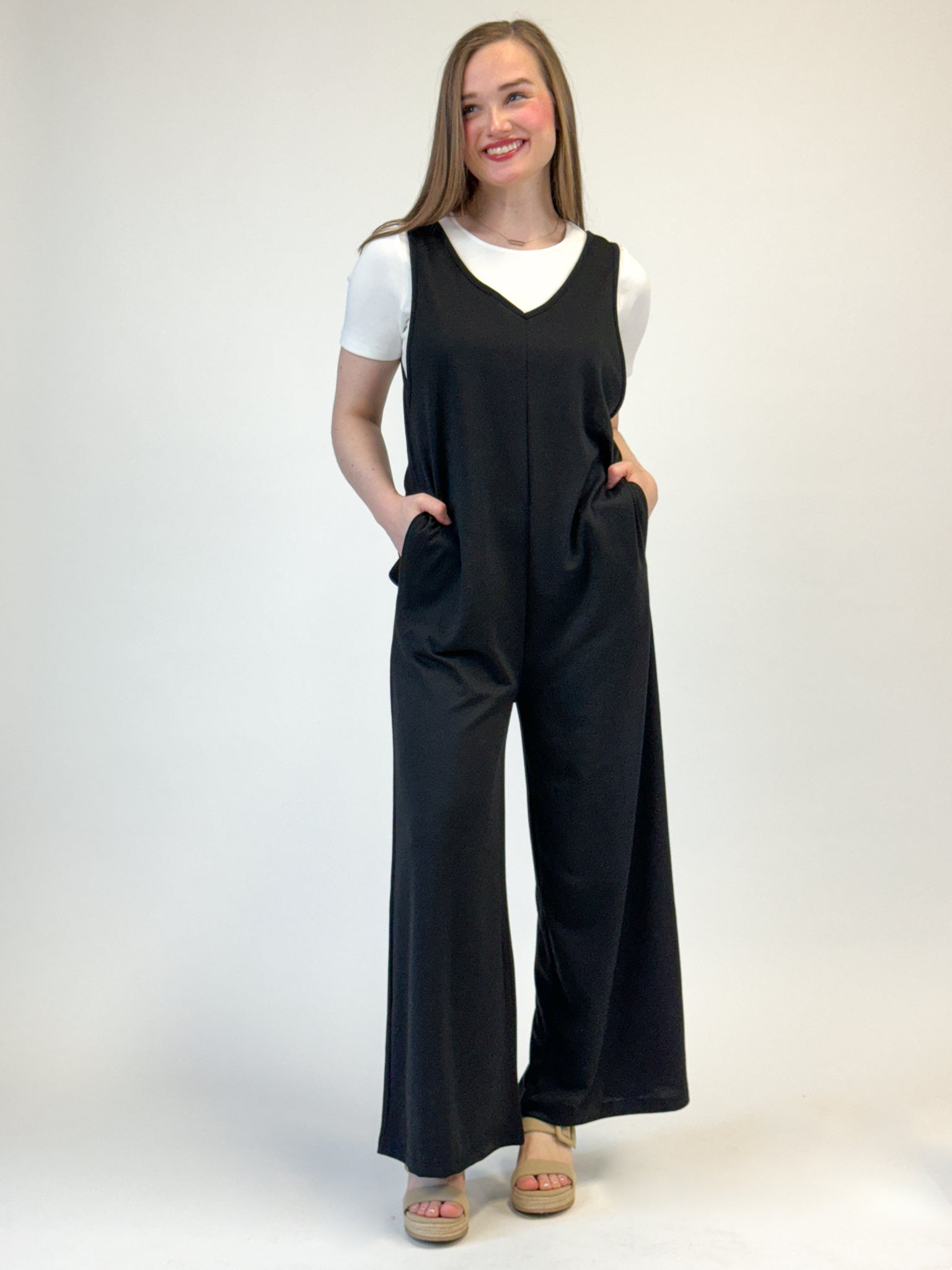 Sleeveless Jumpsuit - Black