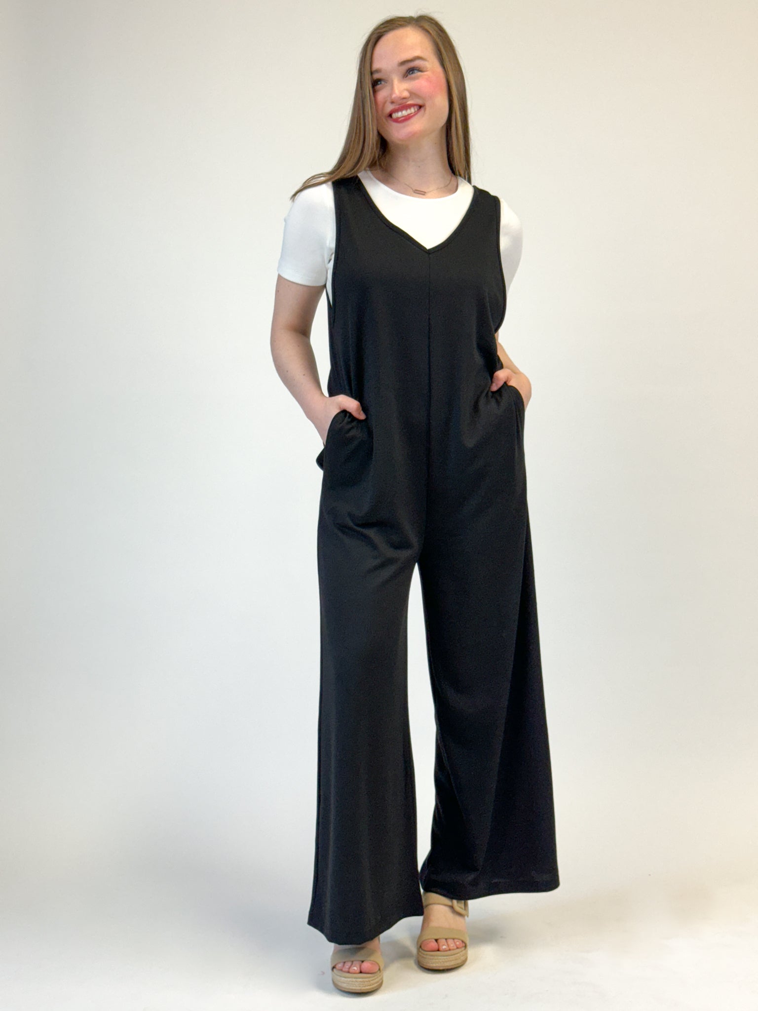 Sleeveless Jumpsuit - Black