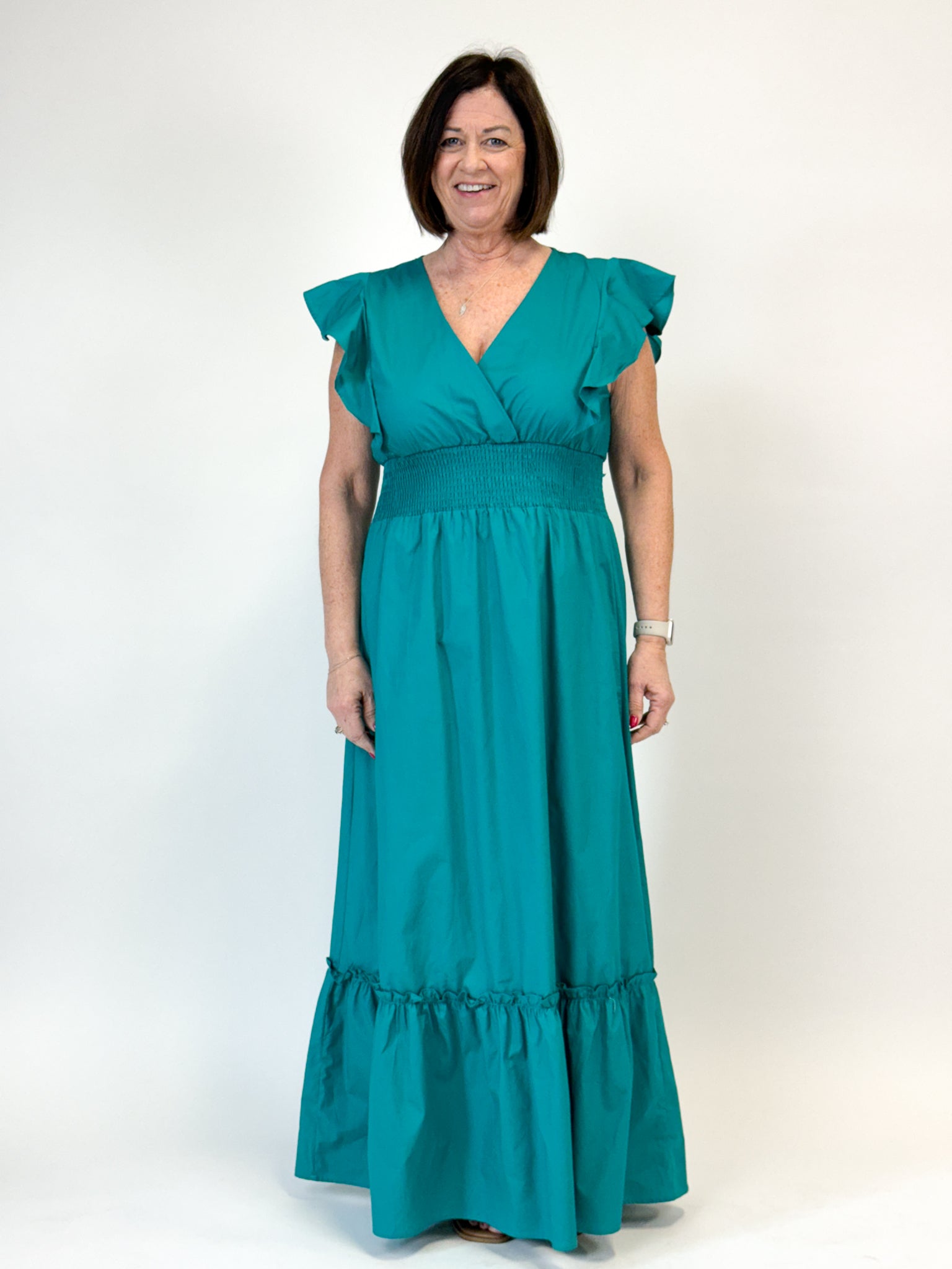 Molly Bracken Emerald Green Maxi Dress