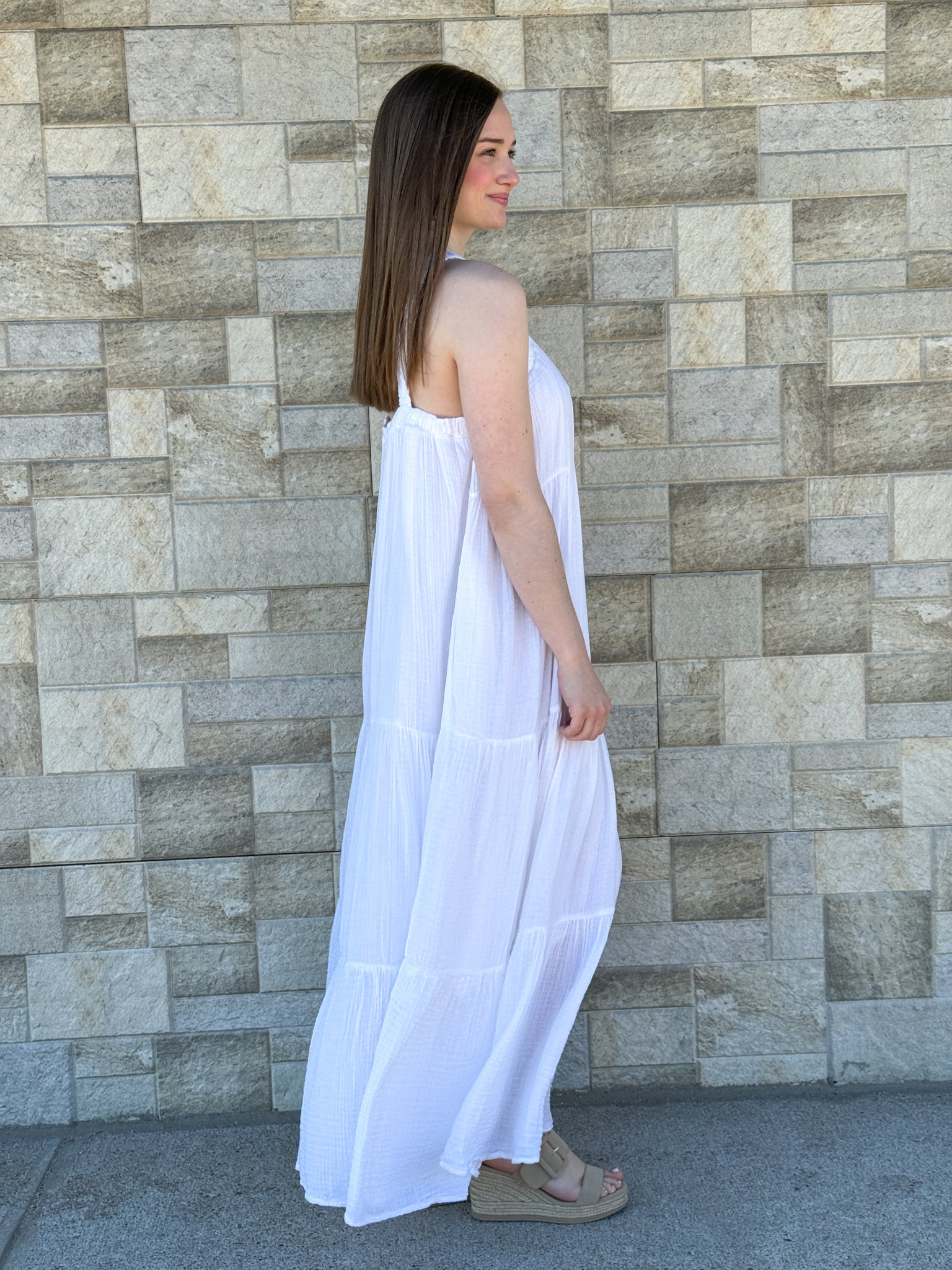 Halter Neck Maxi Dress