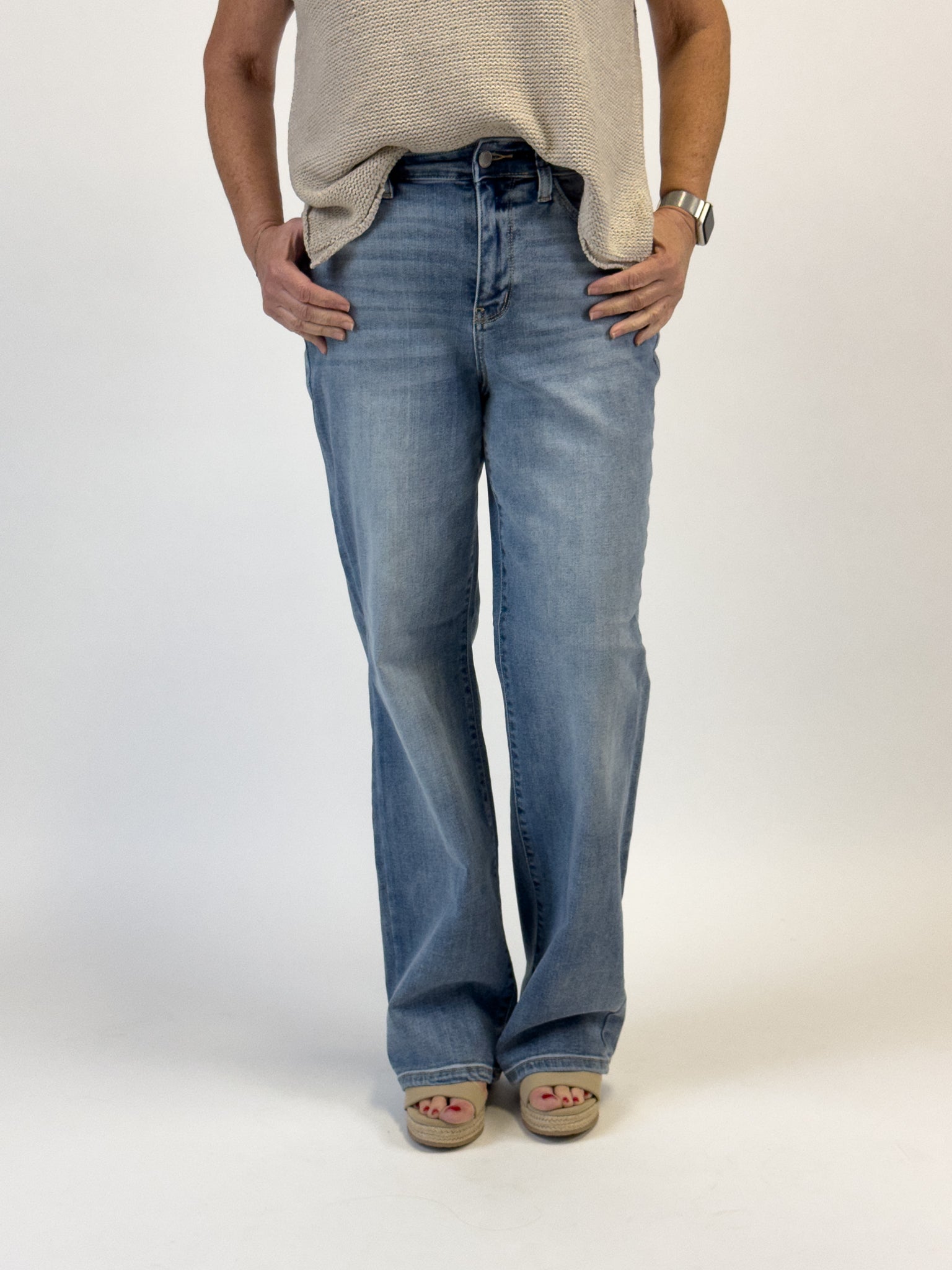 Judy Blue High Rise Straight Leg Jeans