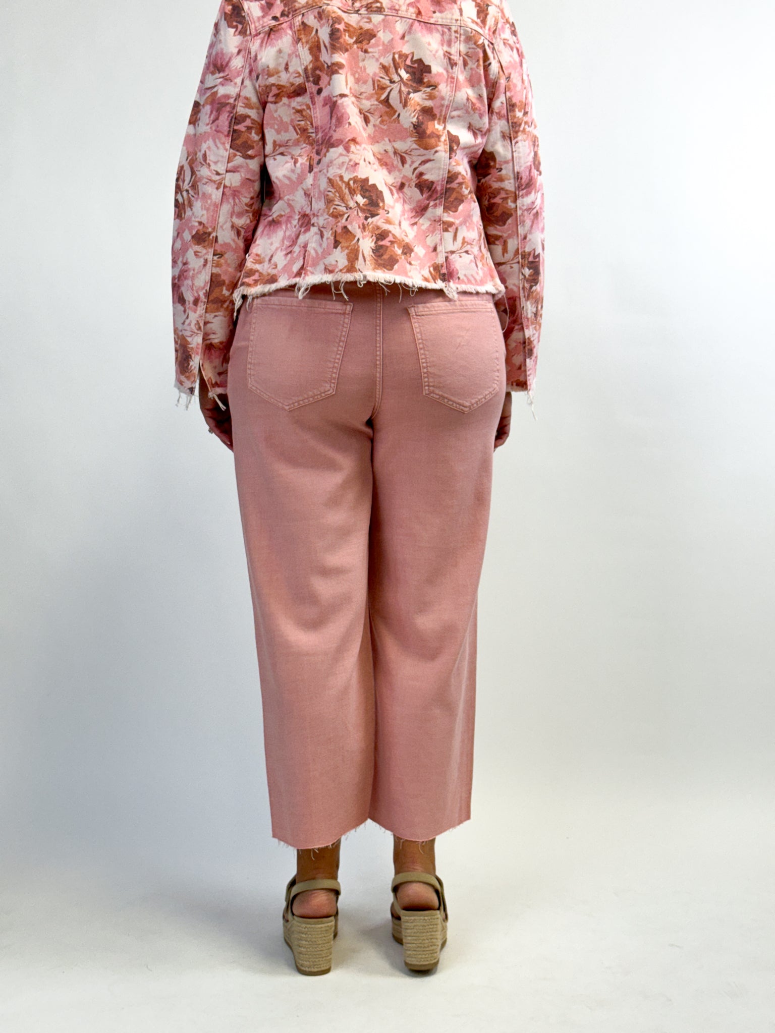 Liverpool Stride Wide Leg - Rose Punch