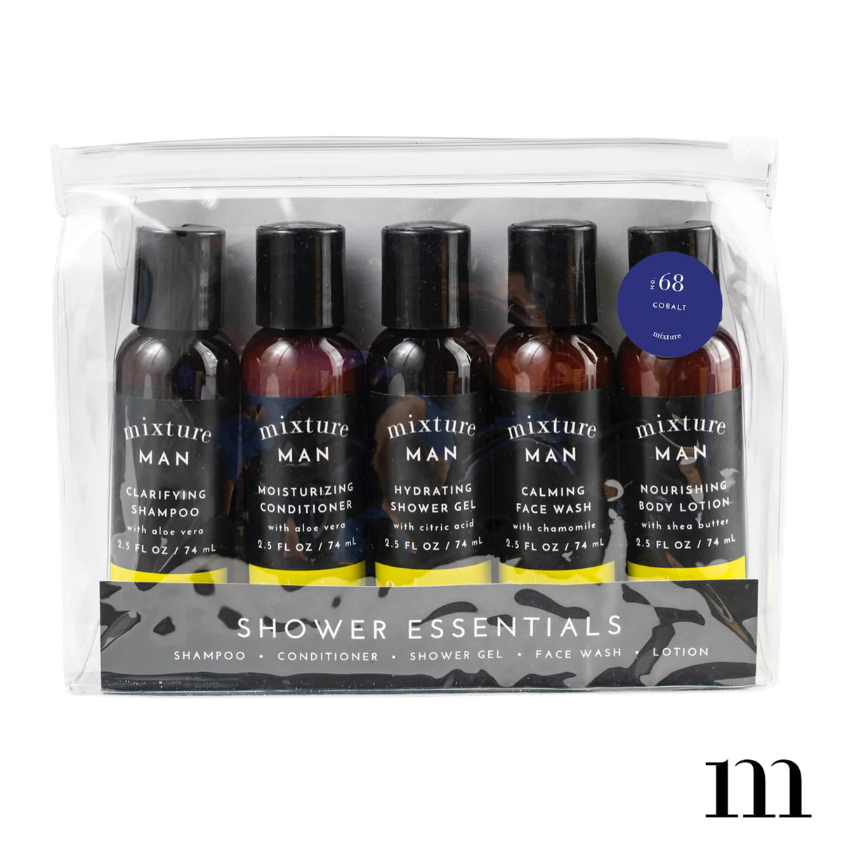 No. 68 Cobalt Mixture: Men's Shower Essentials Gift Set