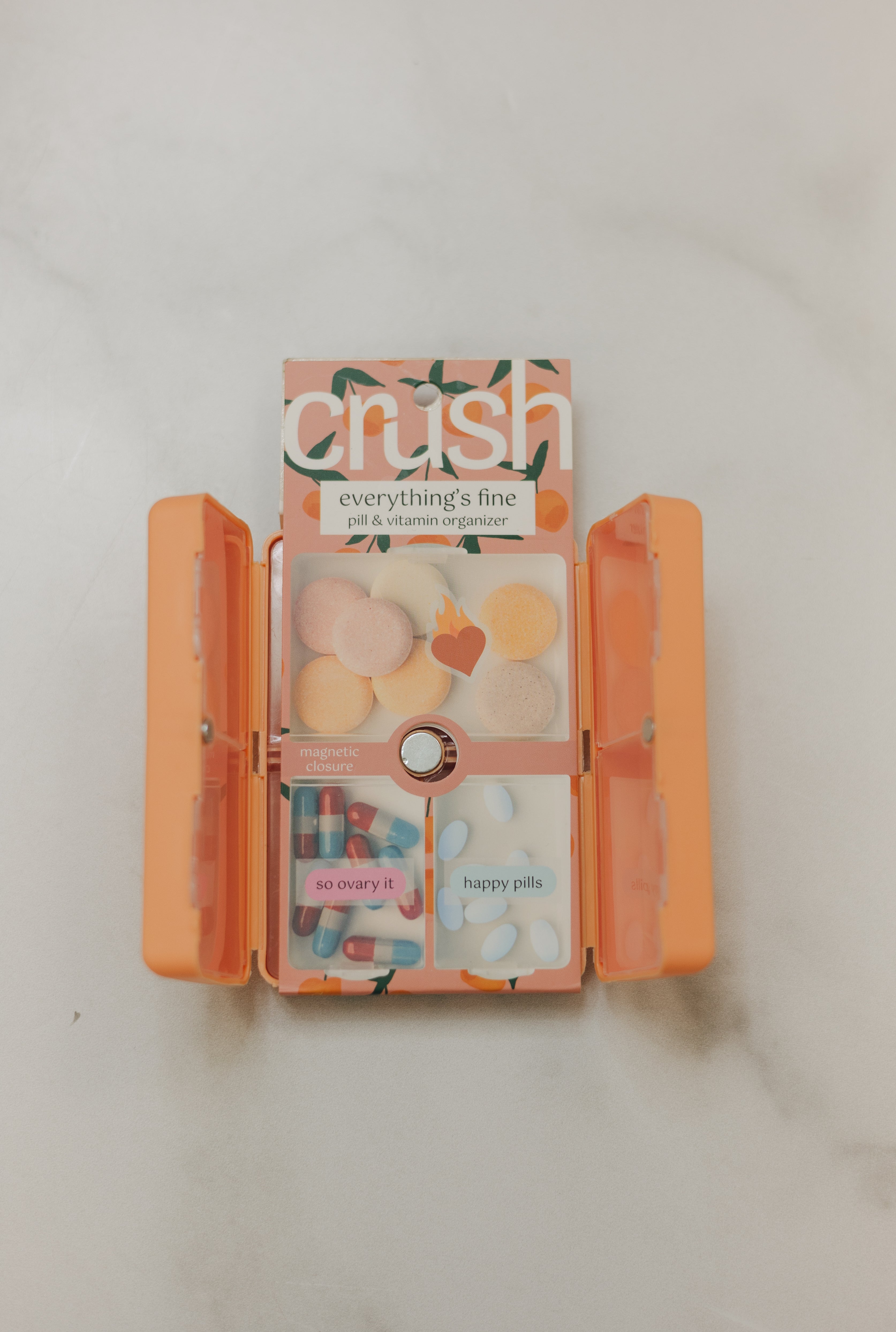 Crush Everything's Fine Pill & Vitamin Case