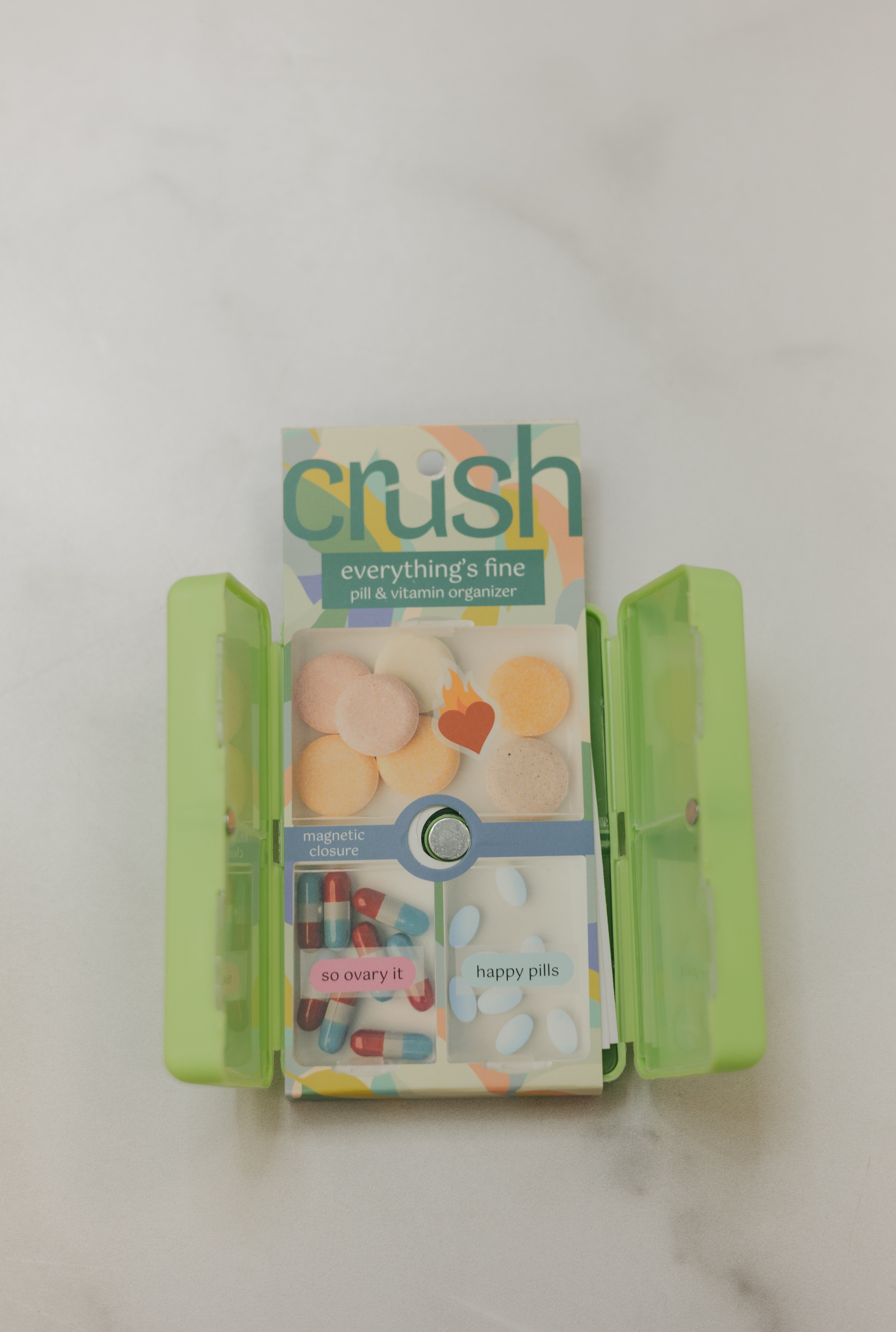 Crush Everything's Fine Pill & Vitamin Case