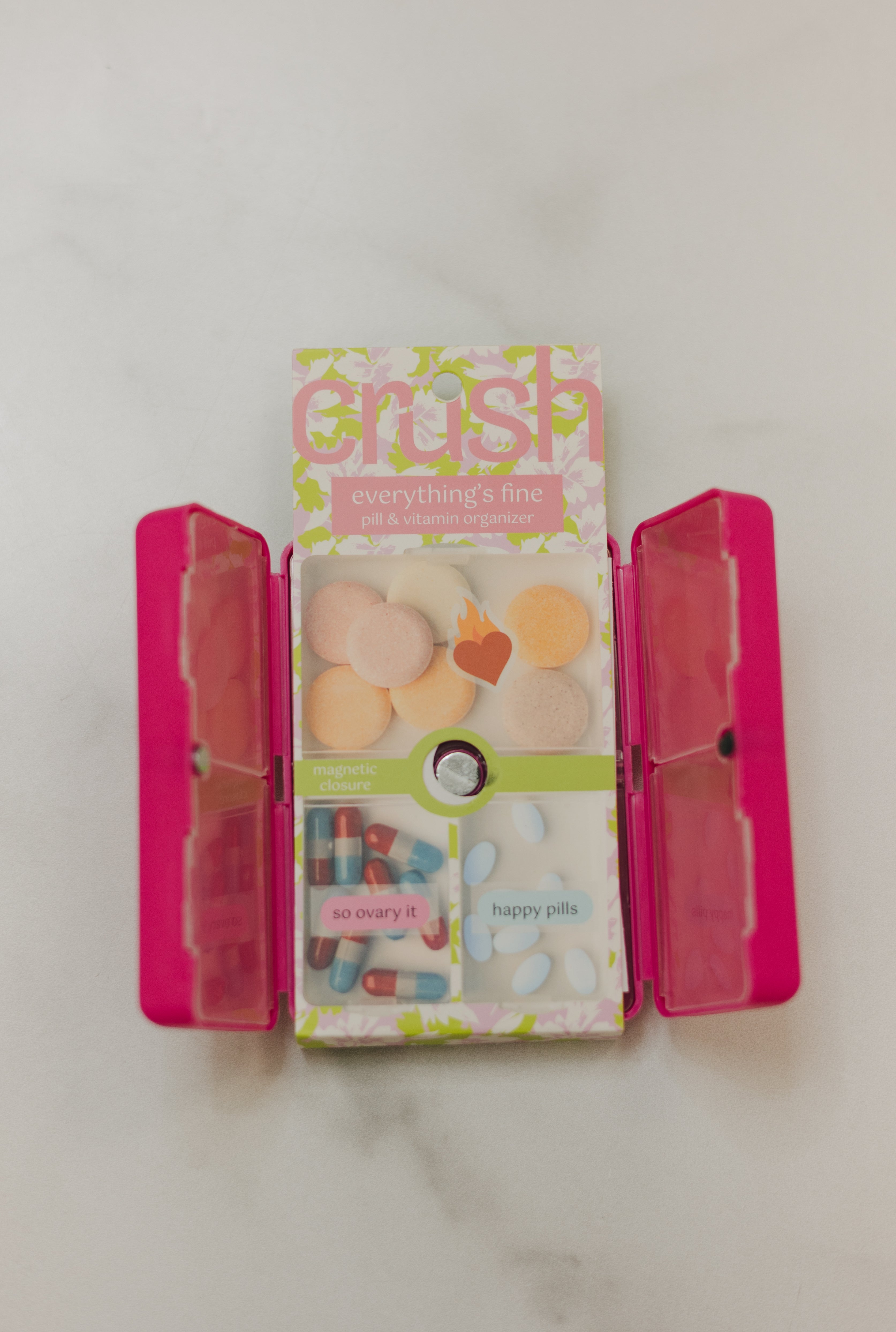 Crush Everything's Fine Pill & Vitamin Case