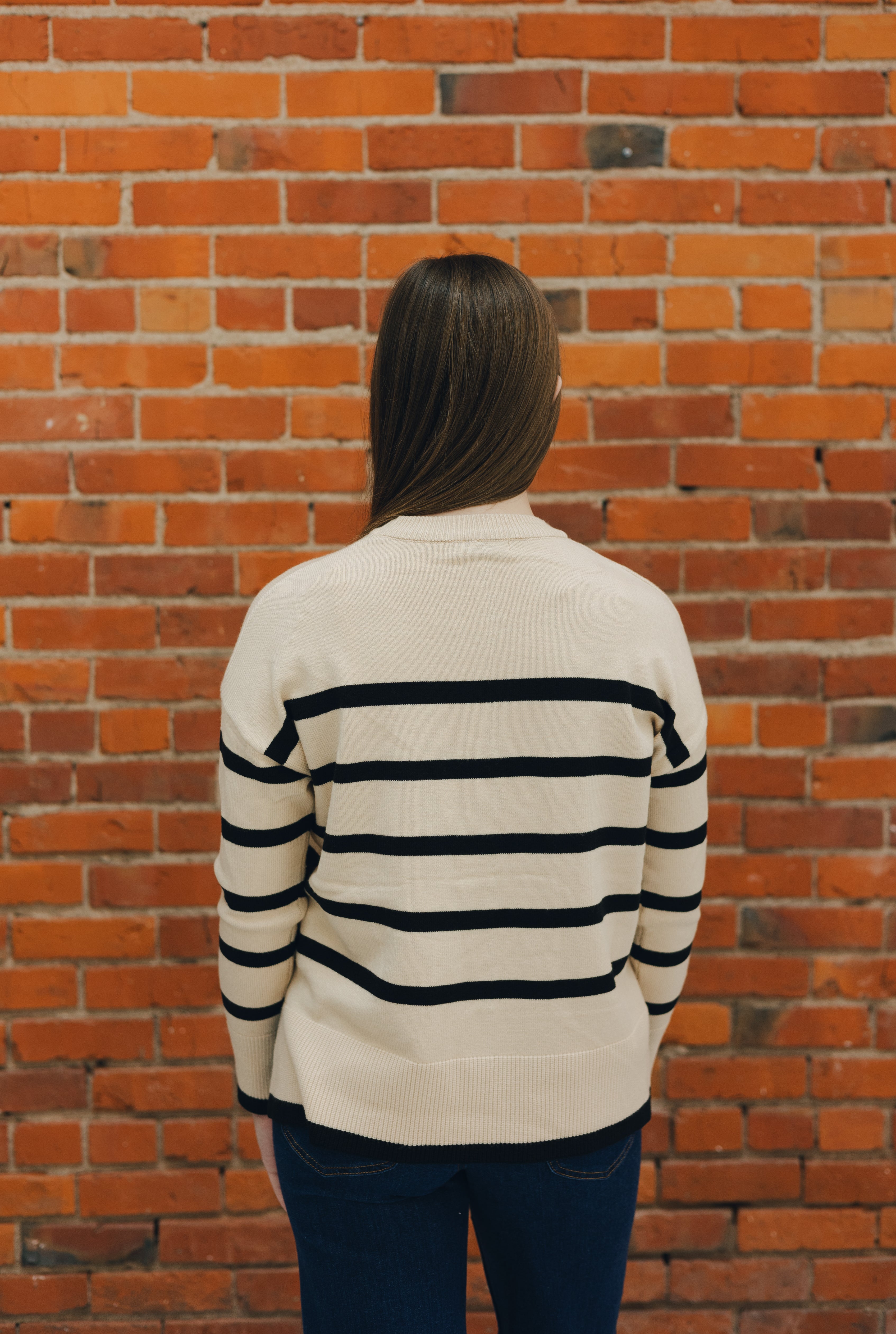 Long Sleeve Striped Pullover