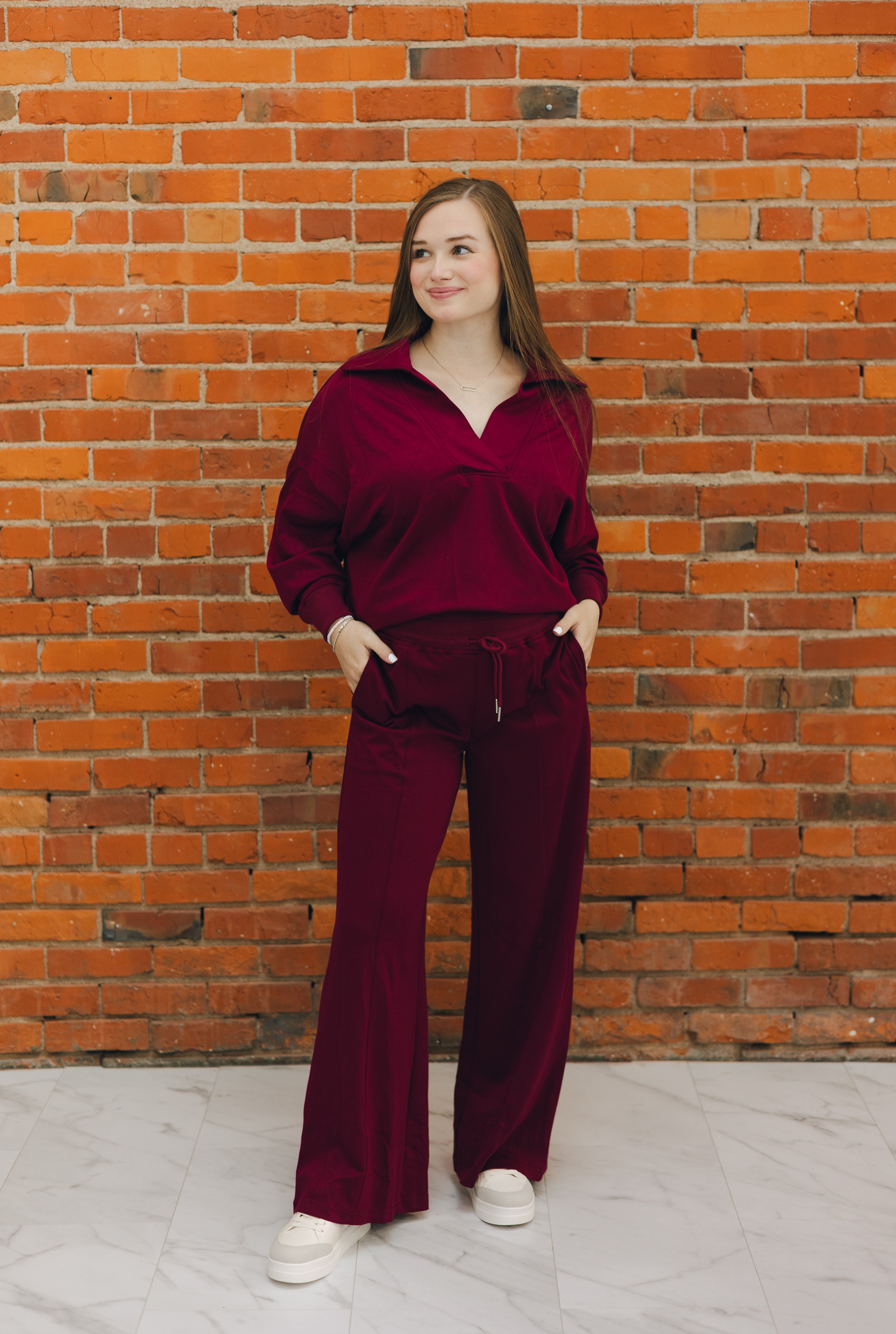 Center Seam Sweatpants - Merlot