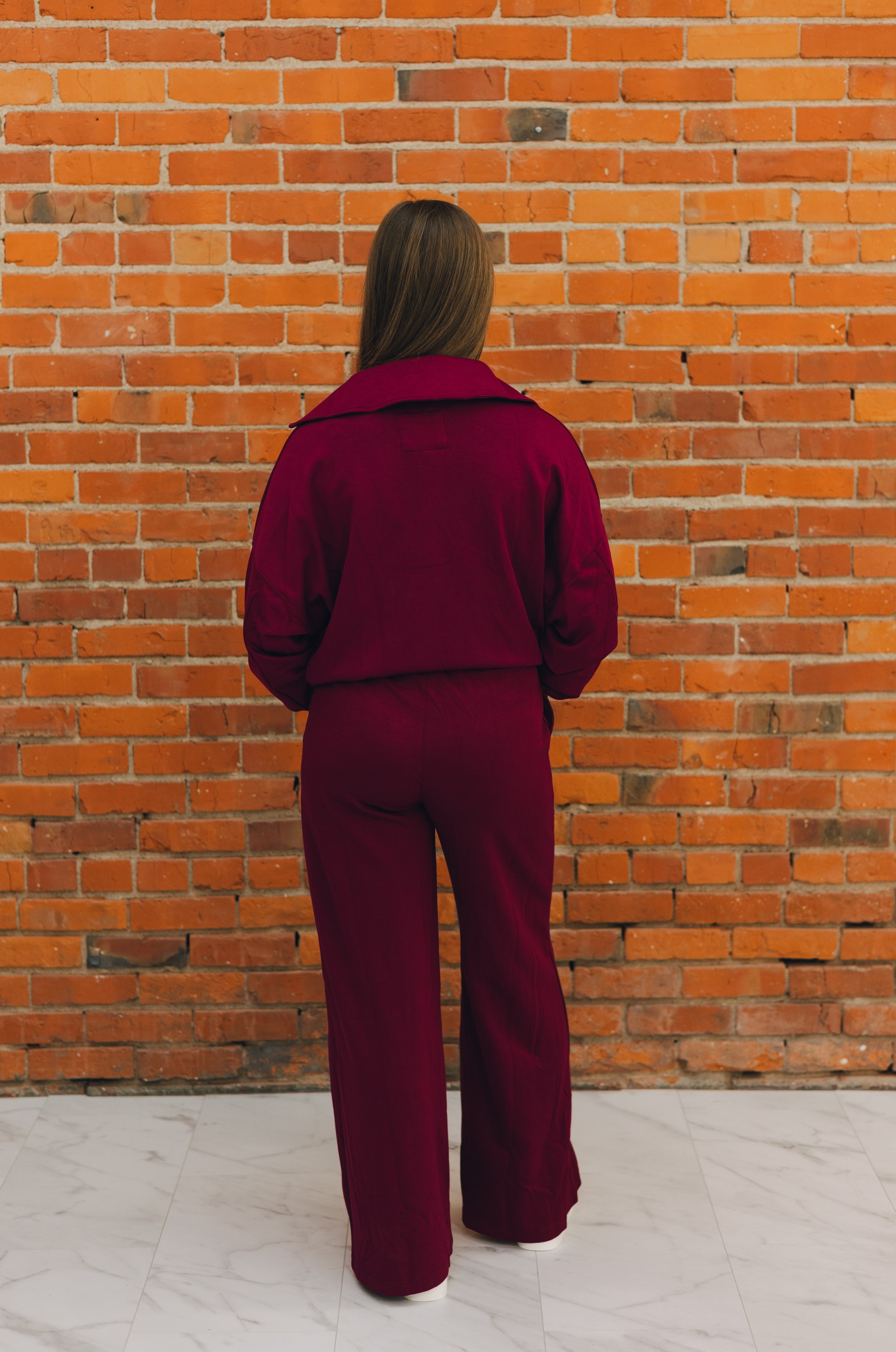 Center Seam Sweatpants - Merlot