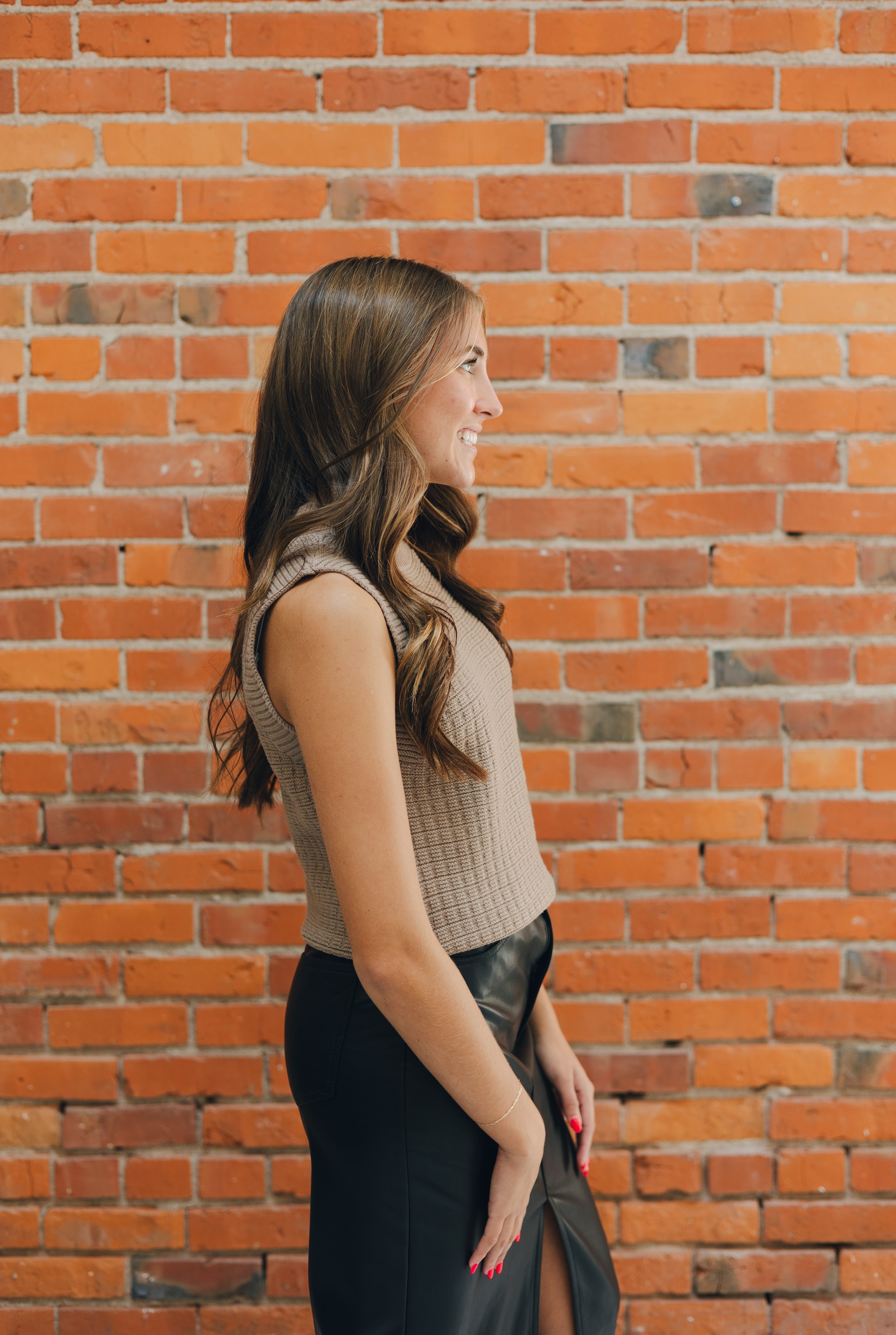 Textured Stitch Sweater Tank