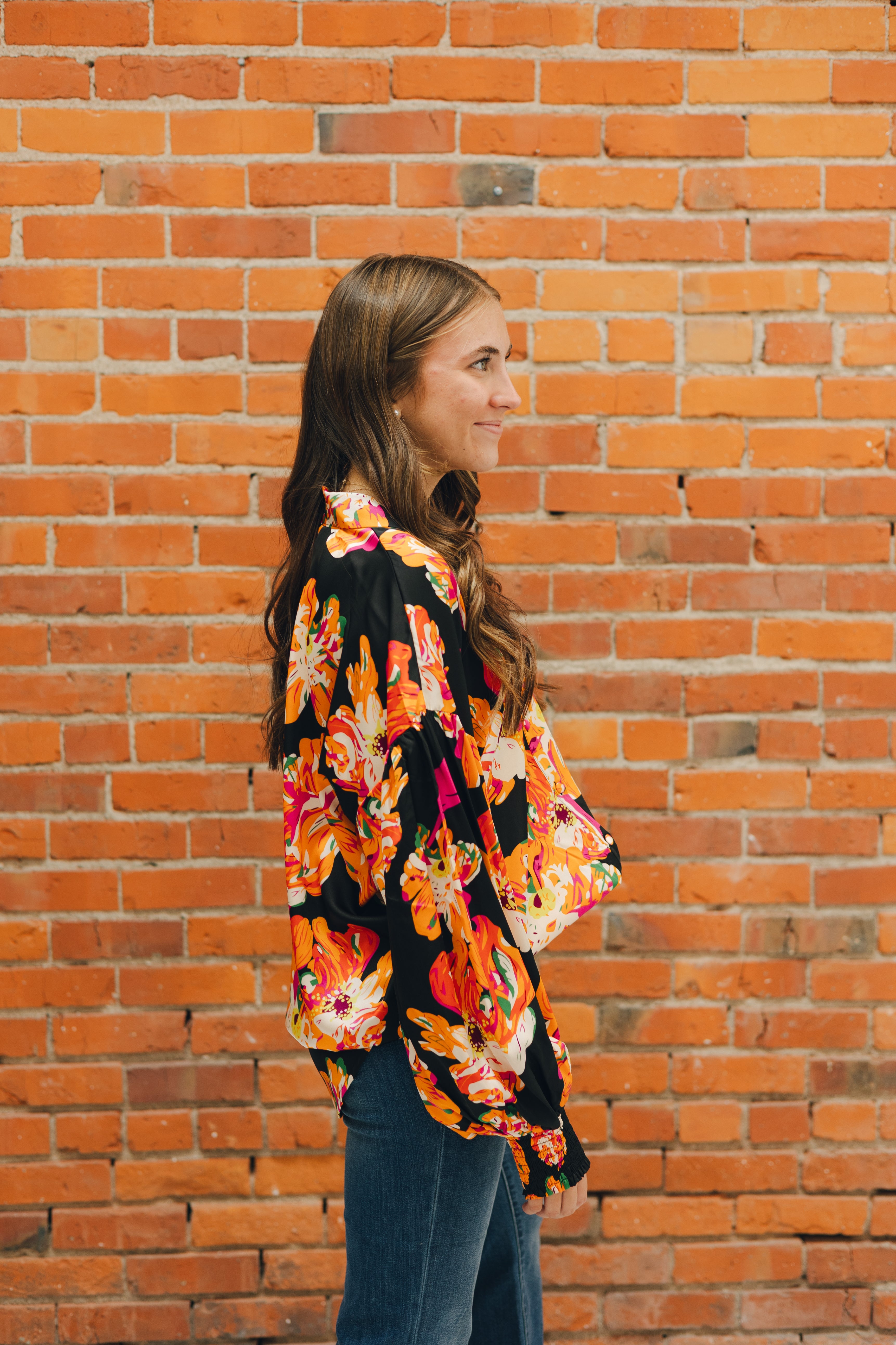 Bold Floral Blouse