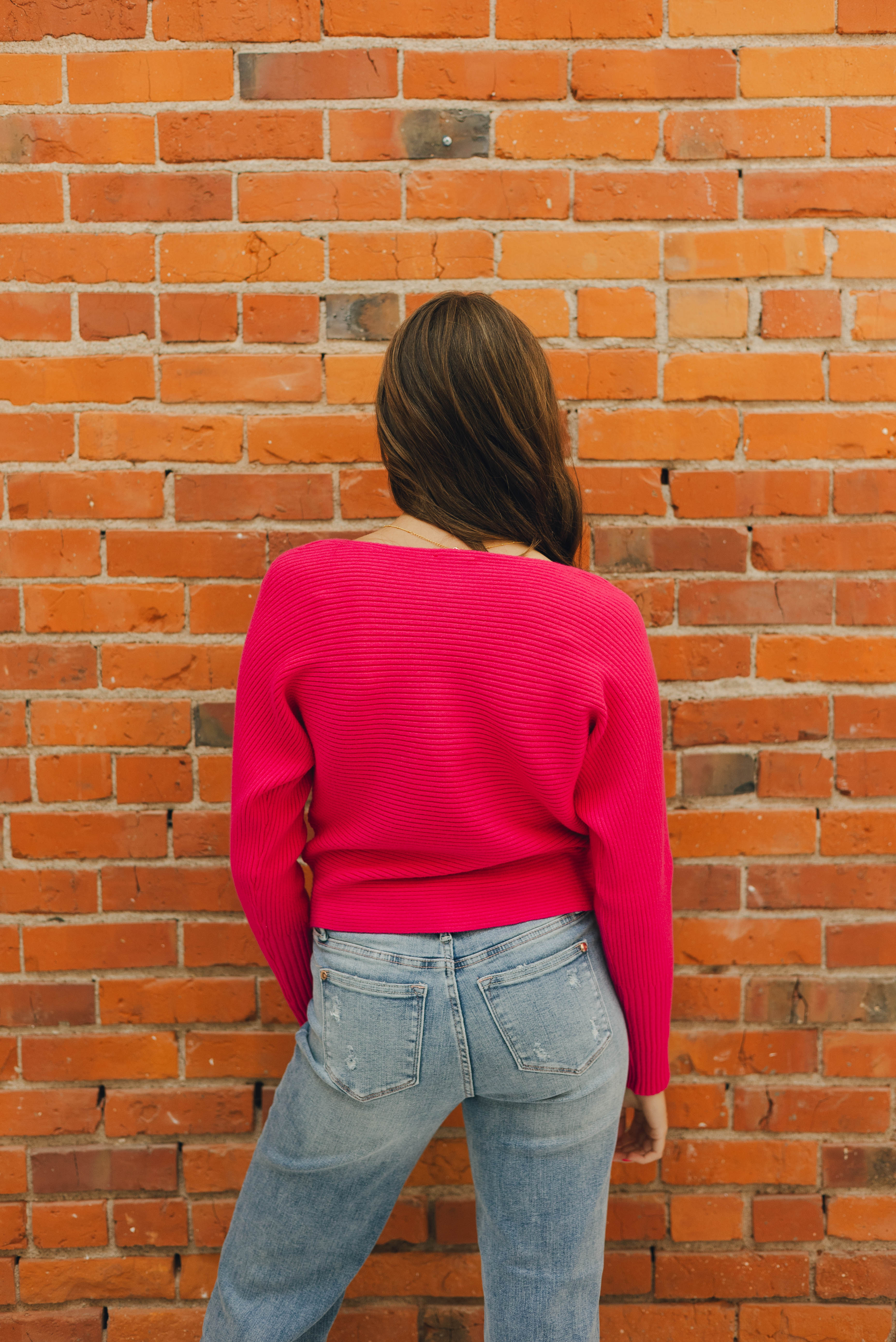 Soft Ribbed Dolman Sweater