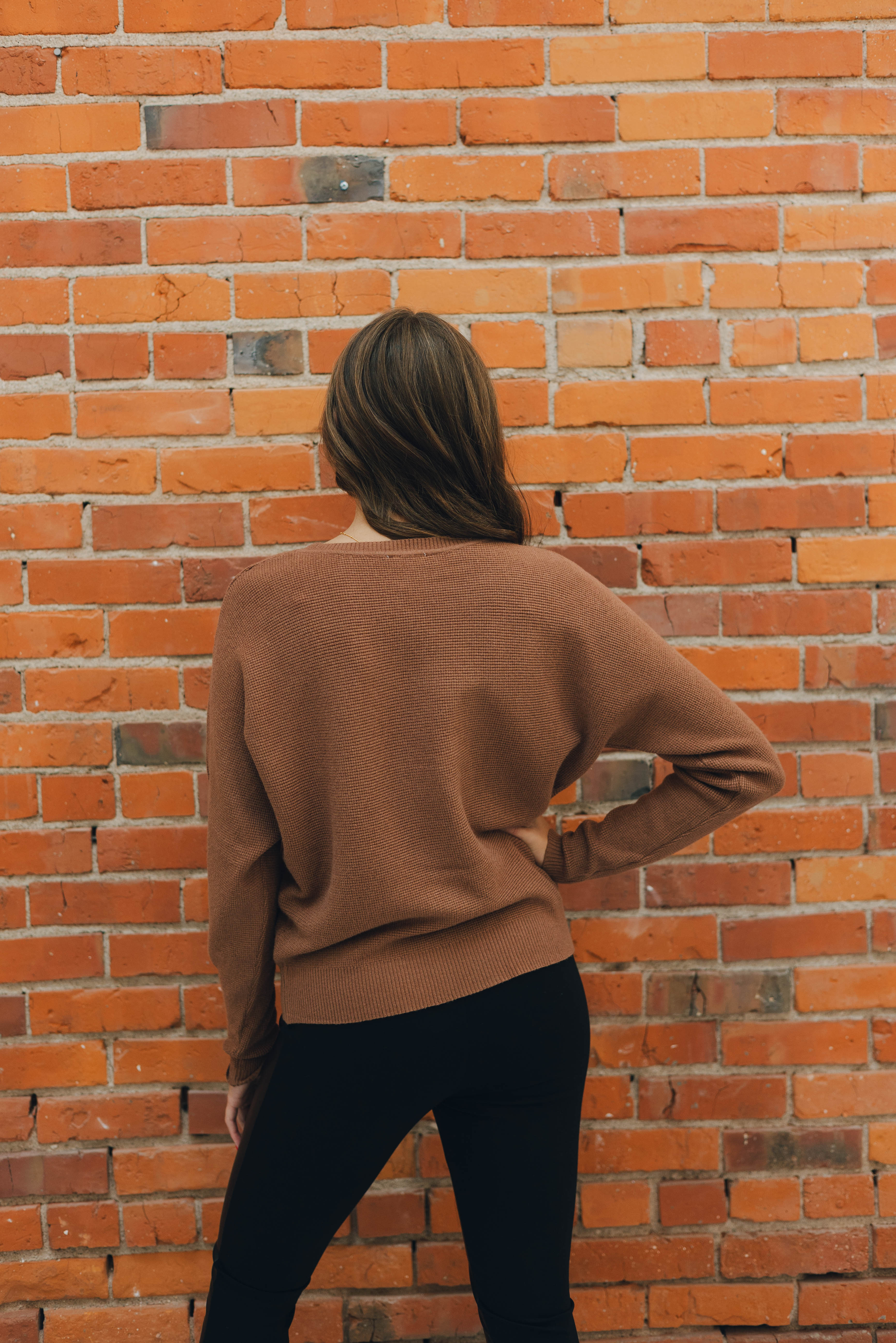 Soft Mini Waffle Textured Sweater