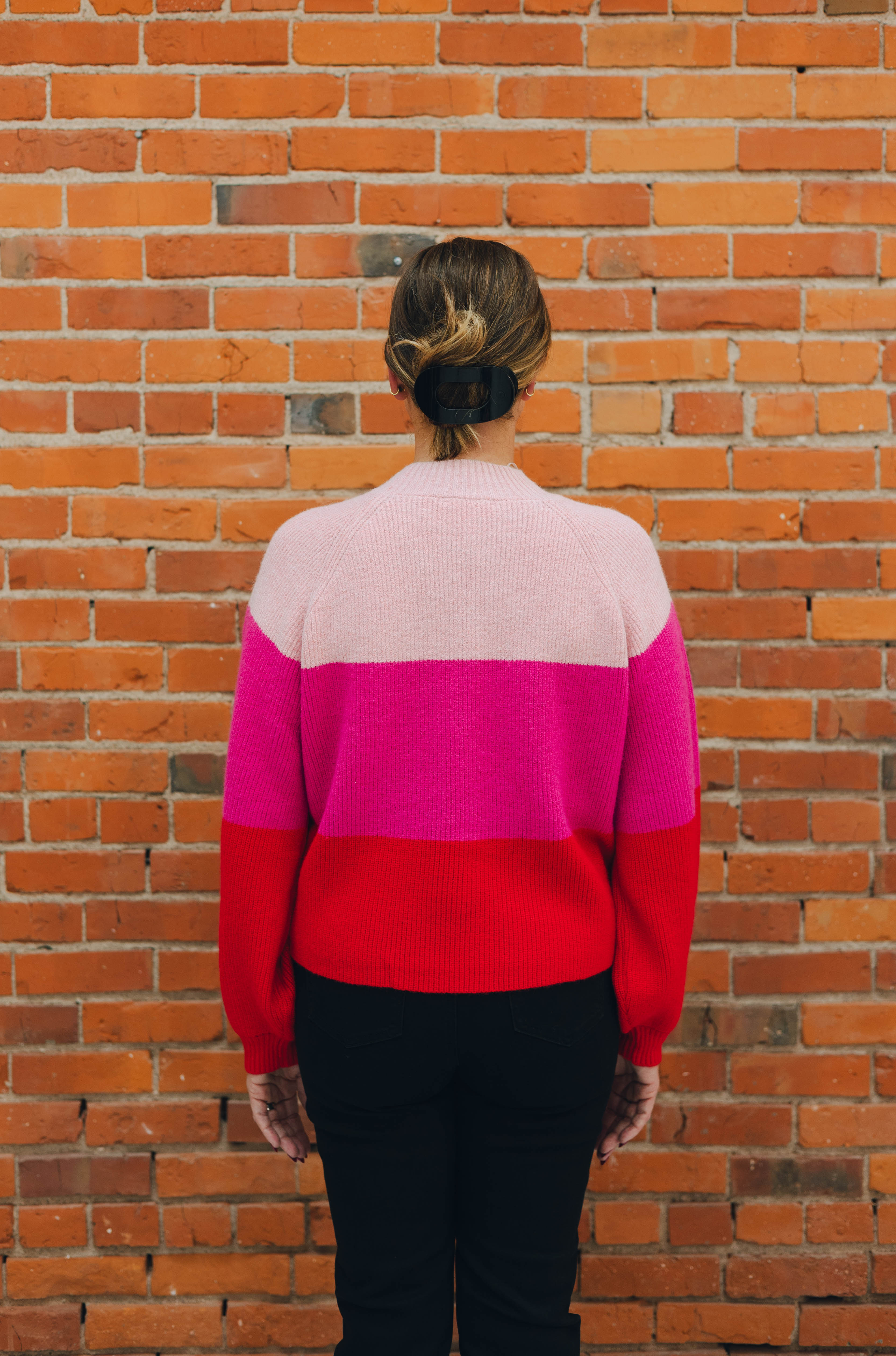 Color Block Long Sleeve Sweater