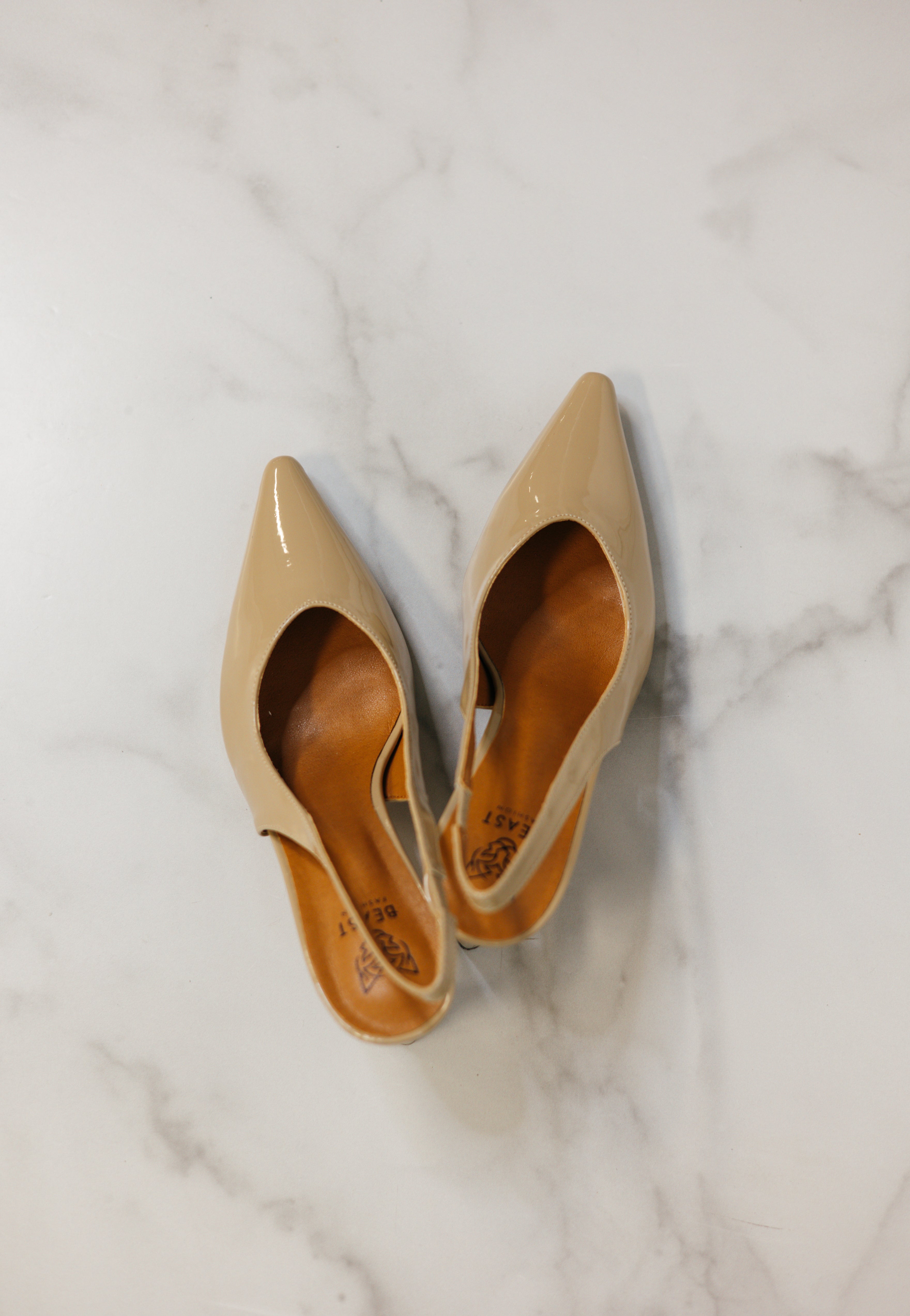 Trinee Slingback Pumps - Nude