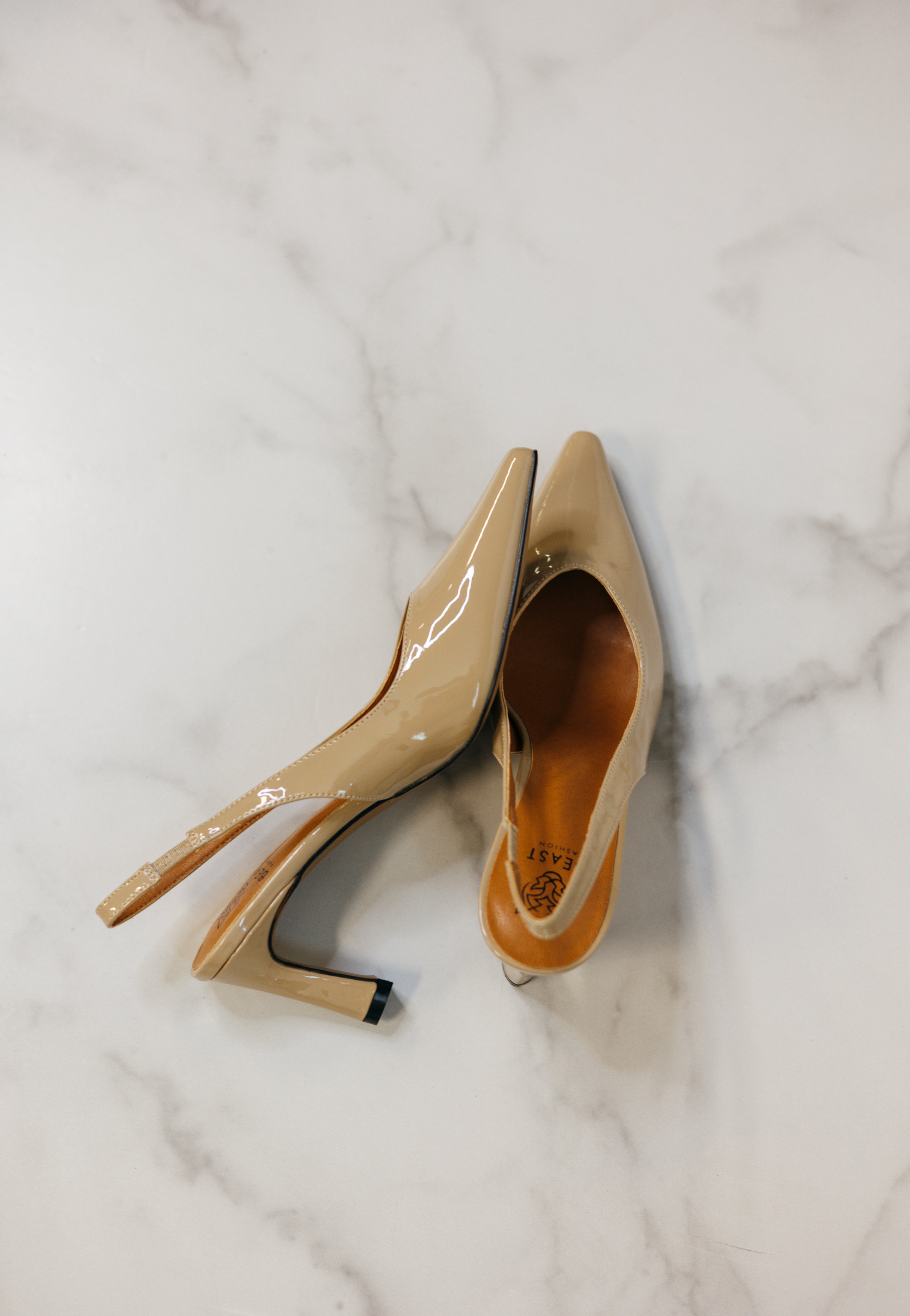 Trinee Slingback Pumps - Nude