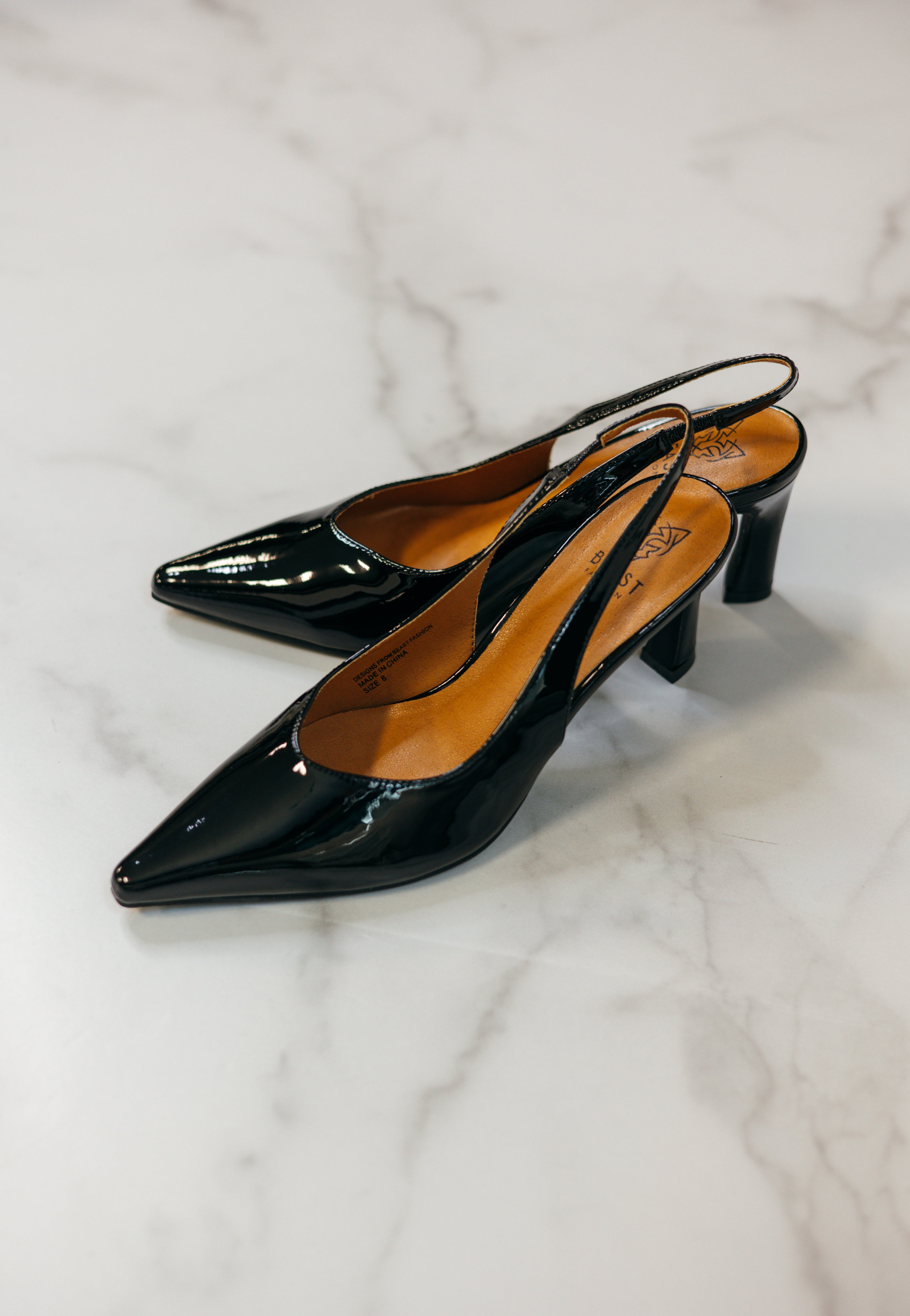 Trinee Slingback Pumps - Black