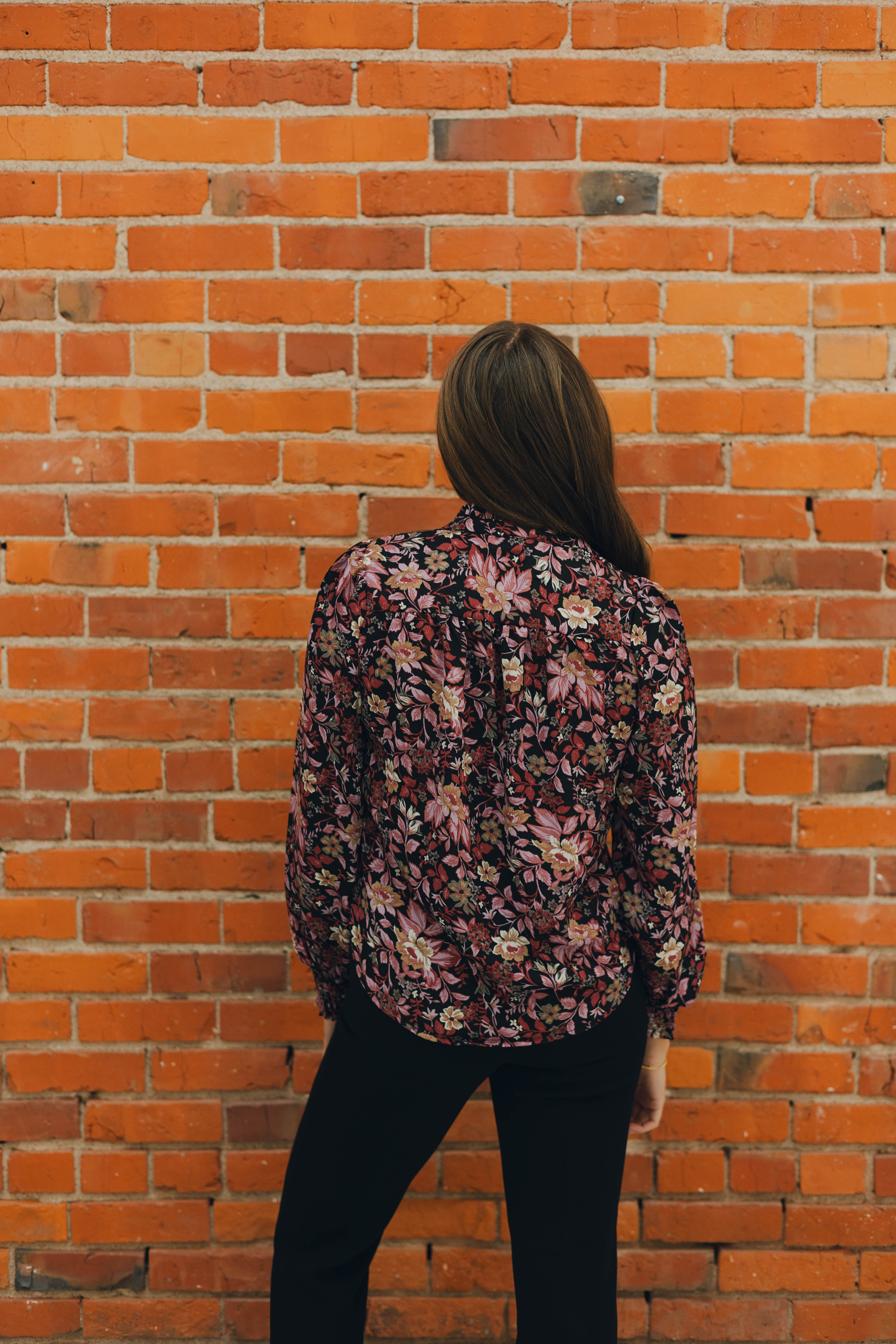 Ruffle Detail Tie Front Blouse