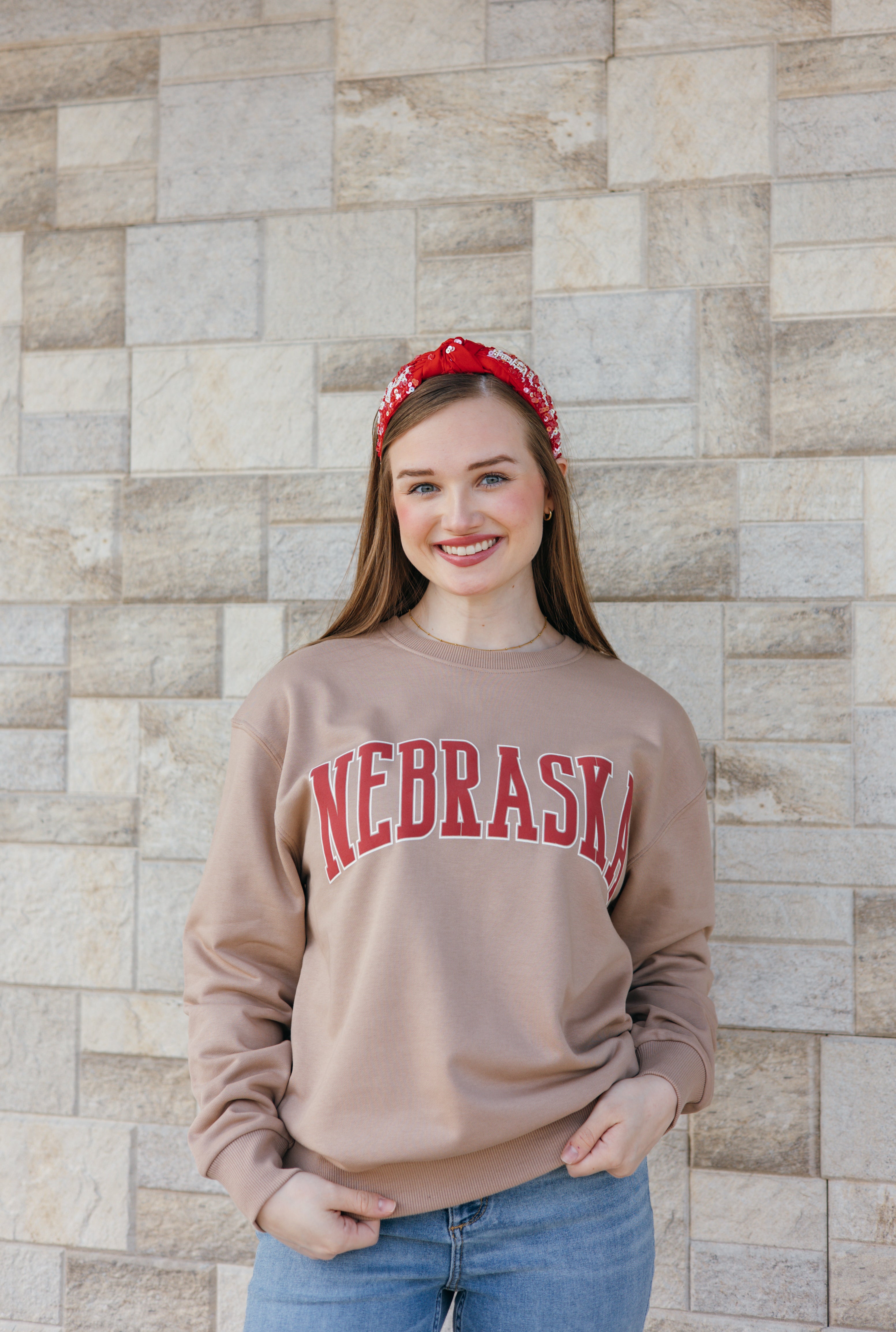 Nebraska Puff Graphic Sweatshirt