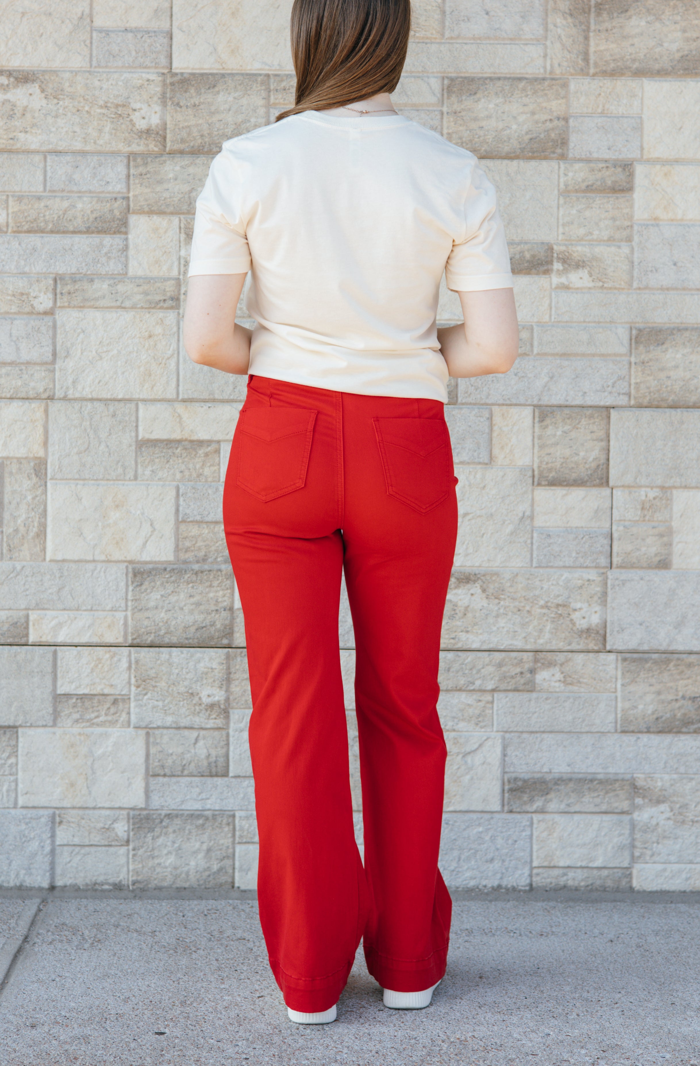 Tribal Fly Front 5 Pocket Pant - Scarlett