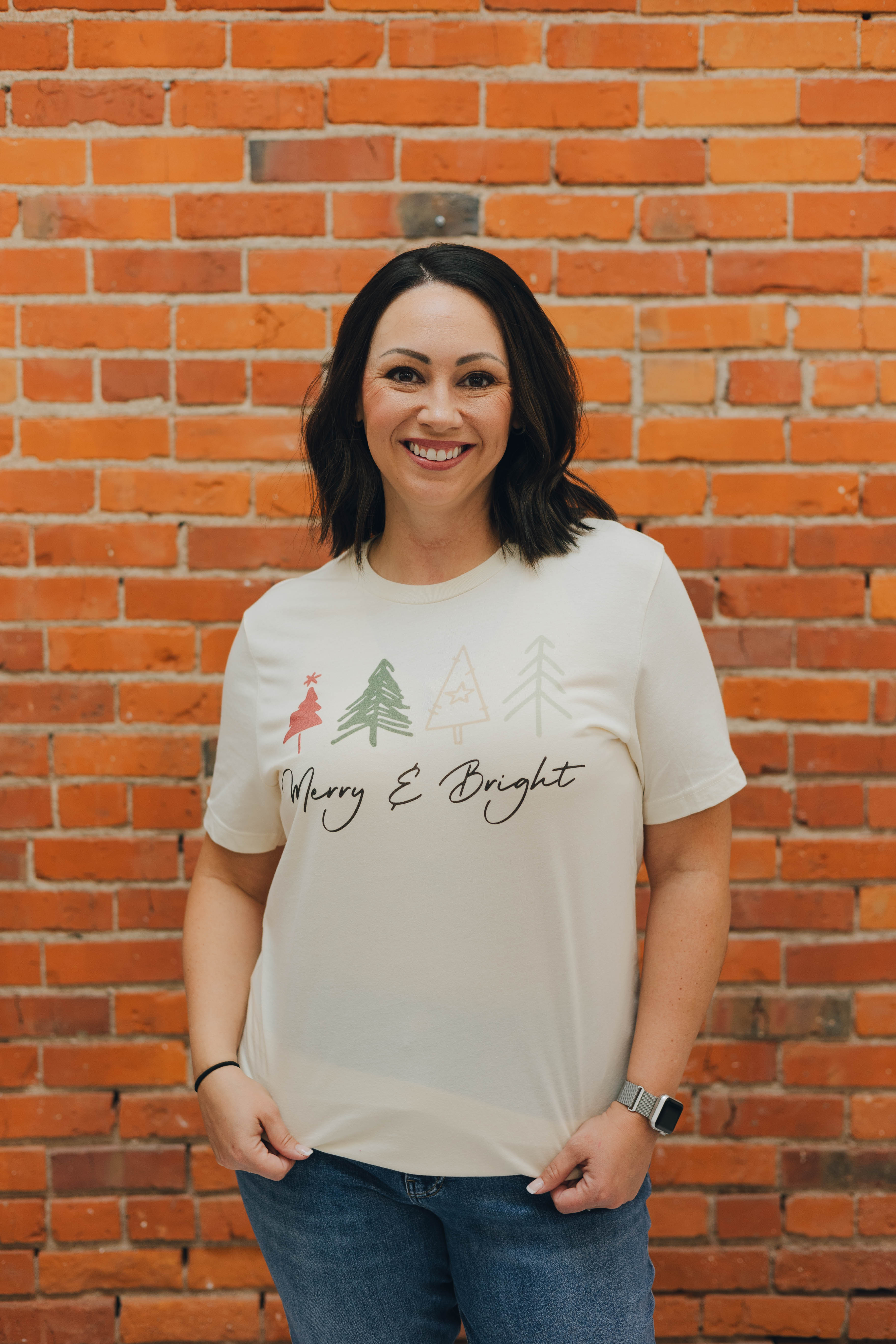 Merry & Bright Christmas Tee