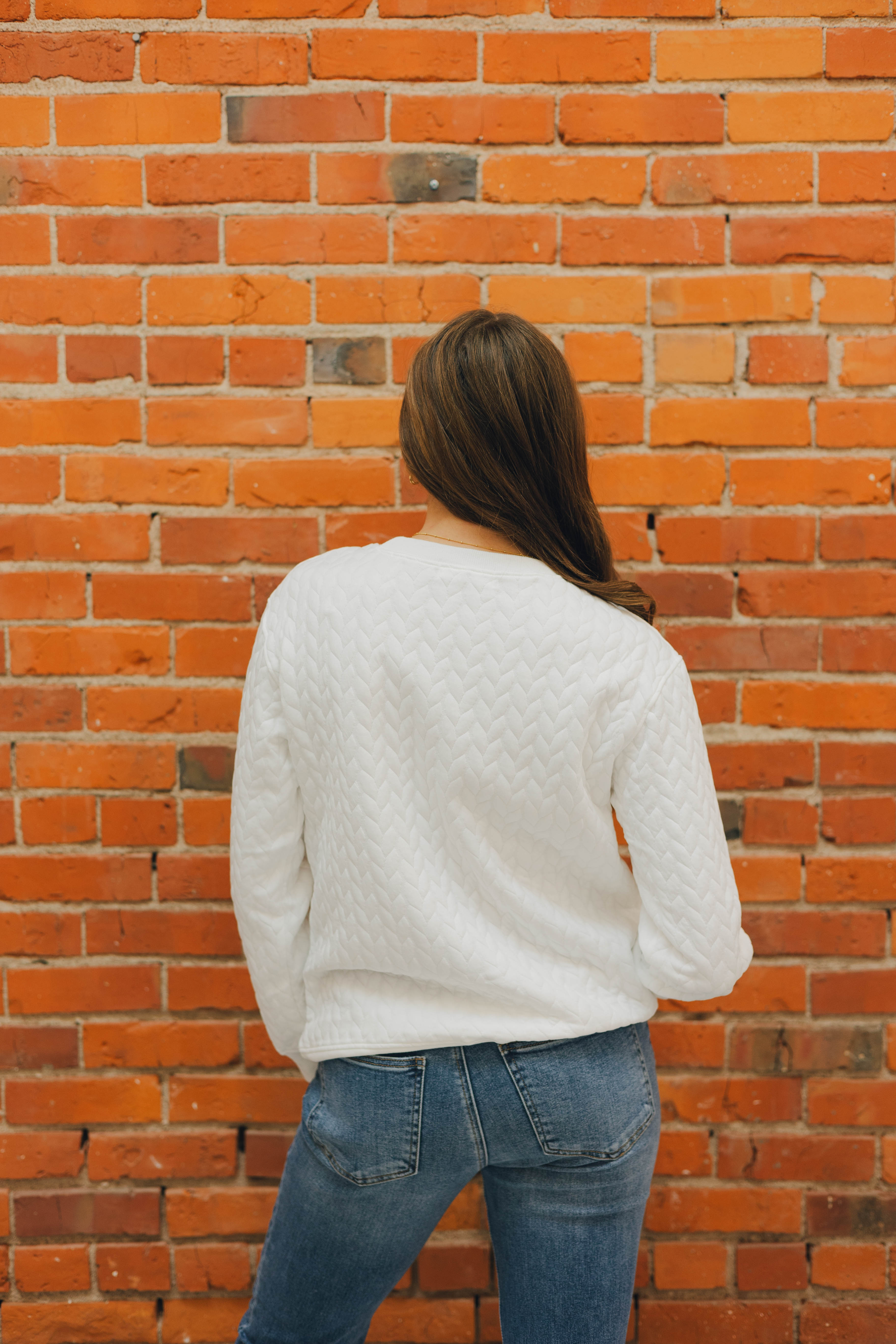 Merry & Bright Quilted Sweatshirt