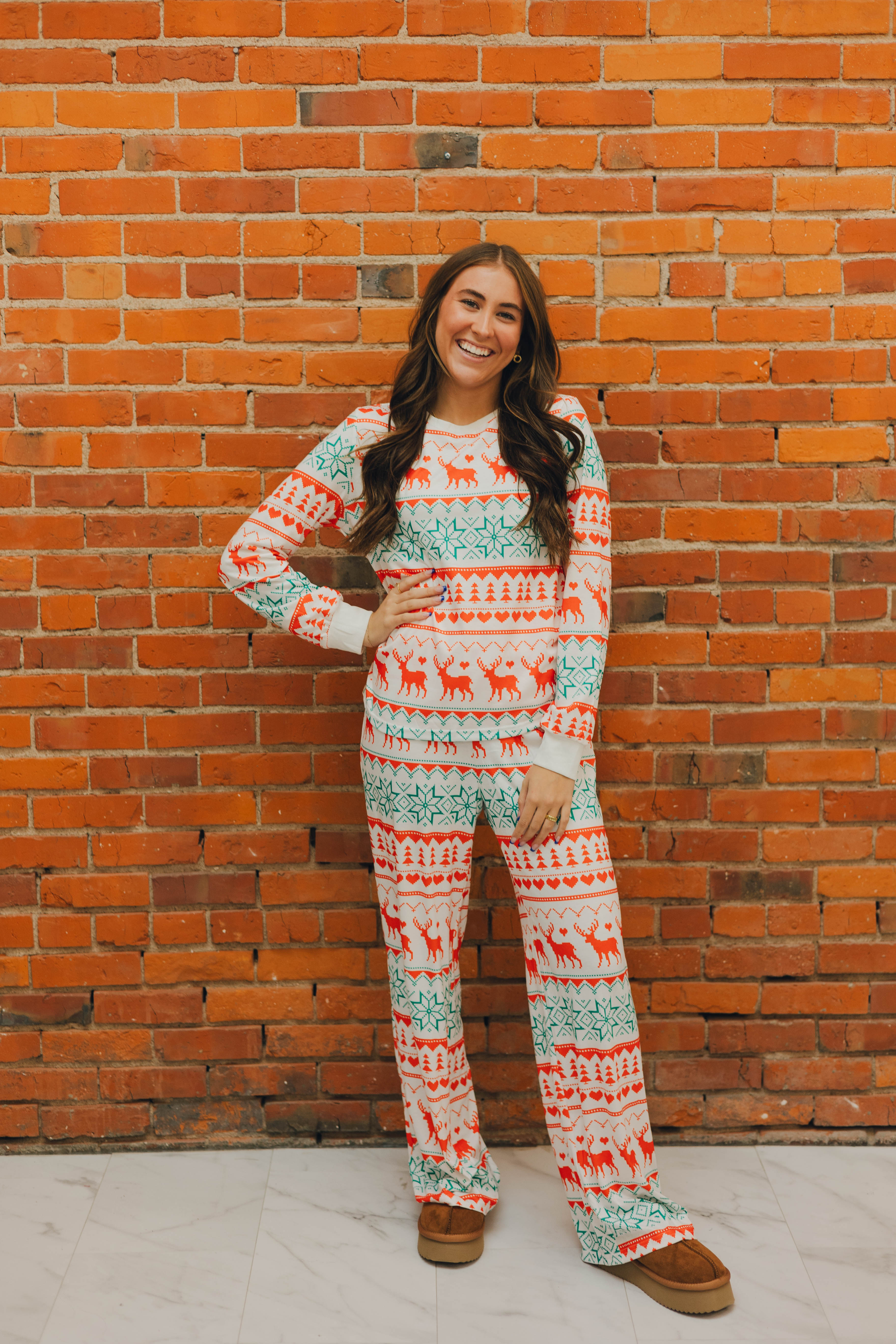 White Nordic Christmas PJ Set