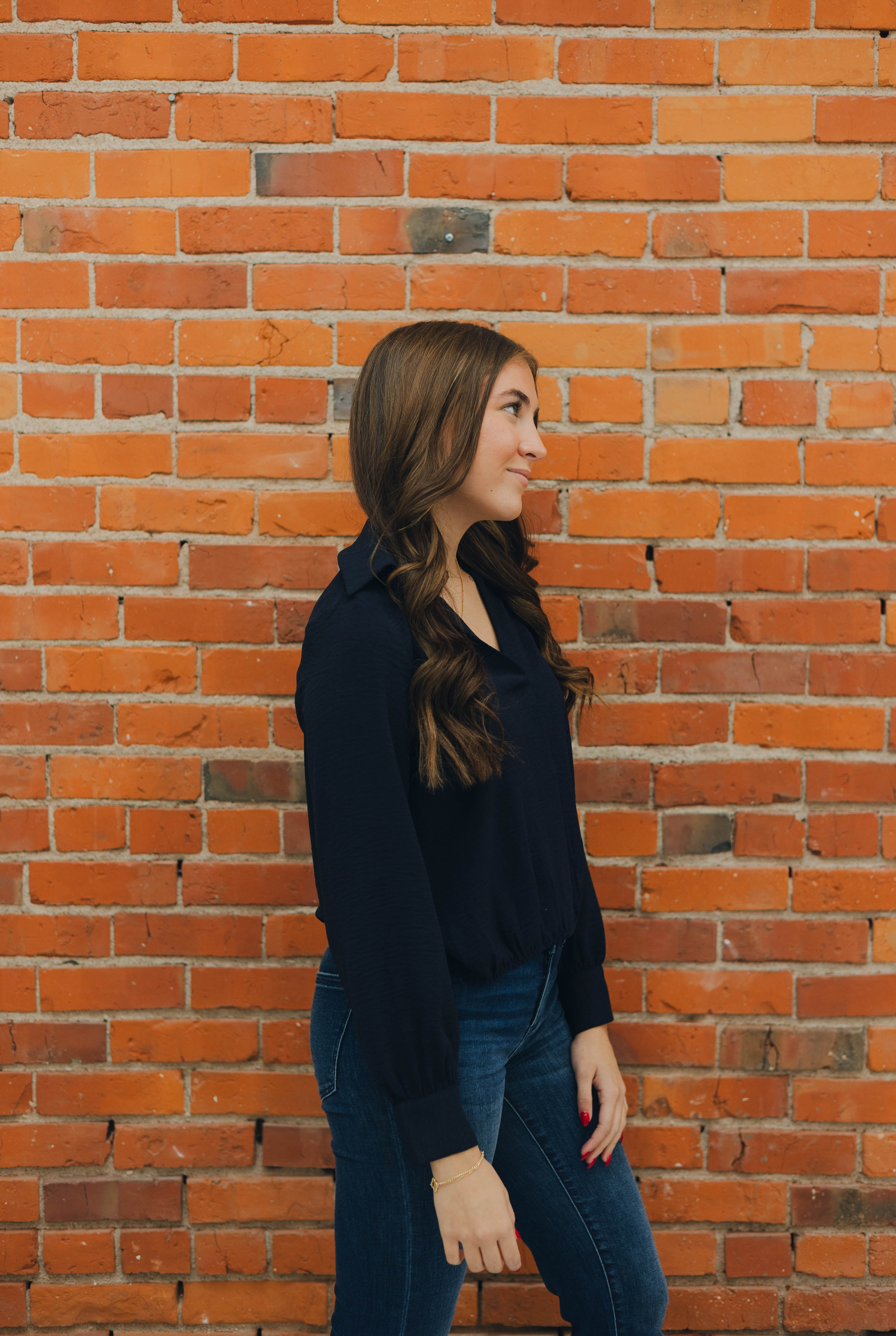 Molly Bracken Navy Blouse