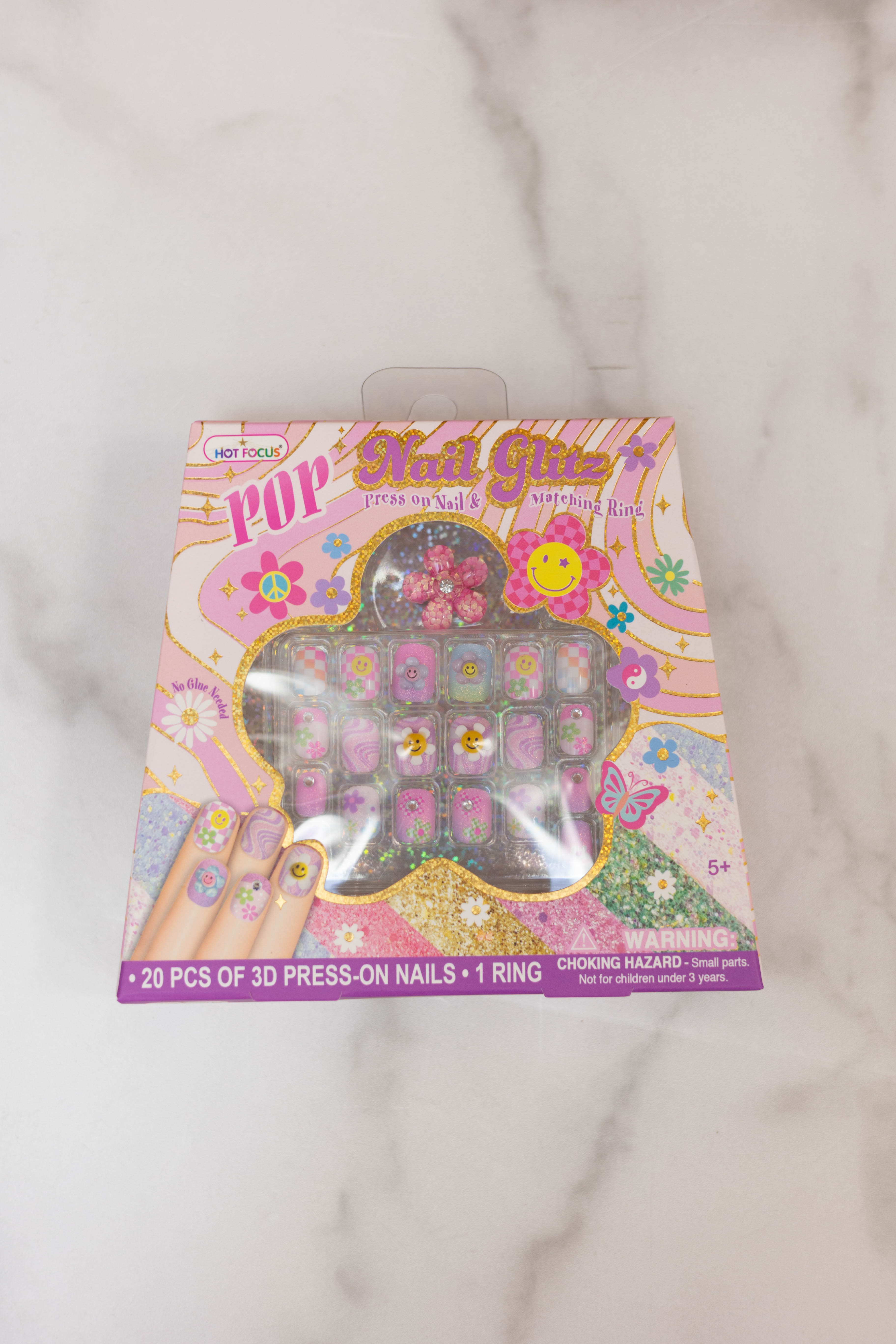 Pop Nail Glitz - Groovy Flower