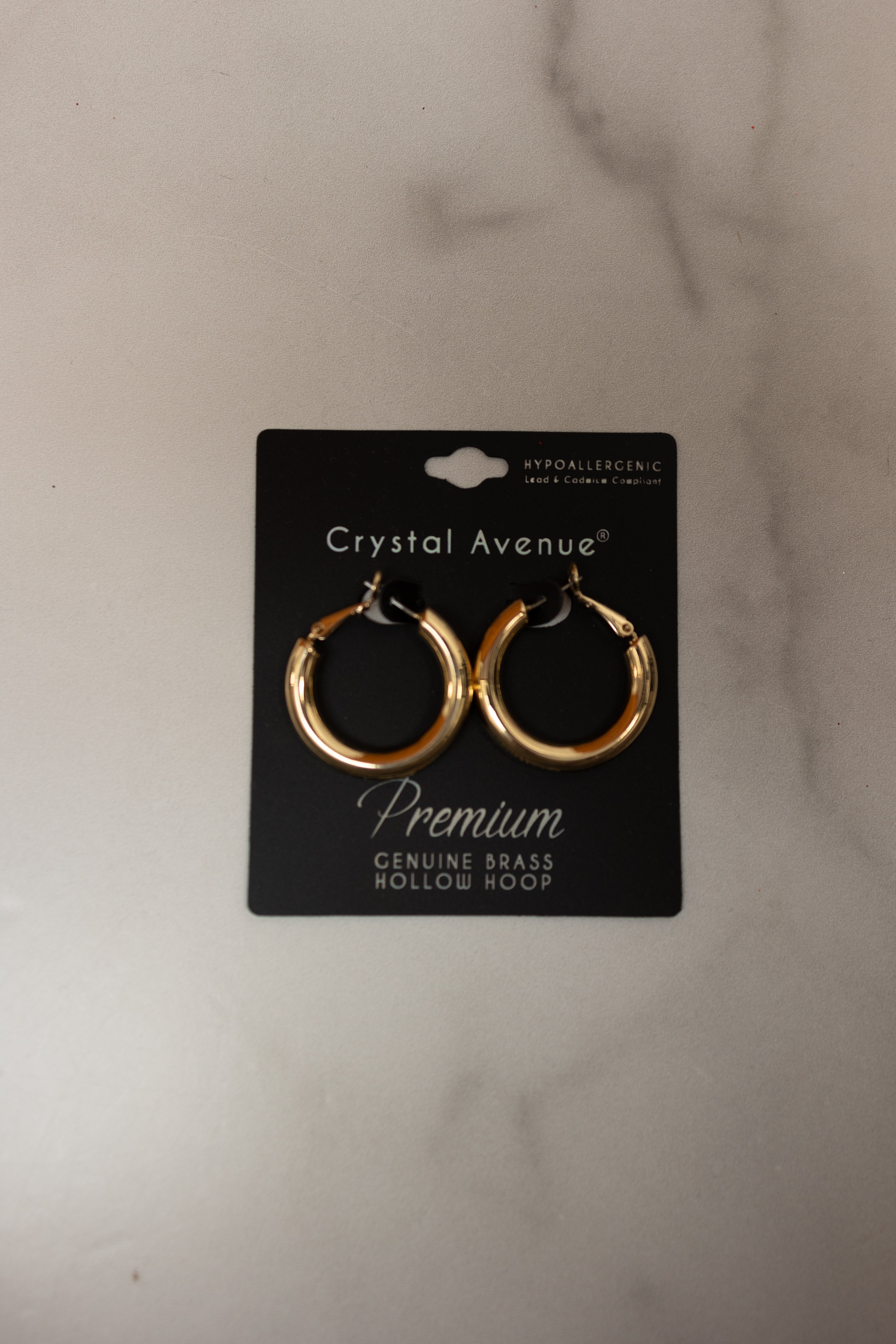 Brass Hoop Earrings