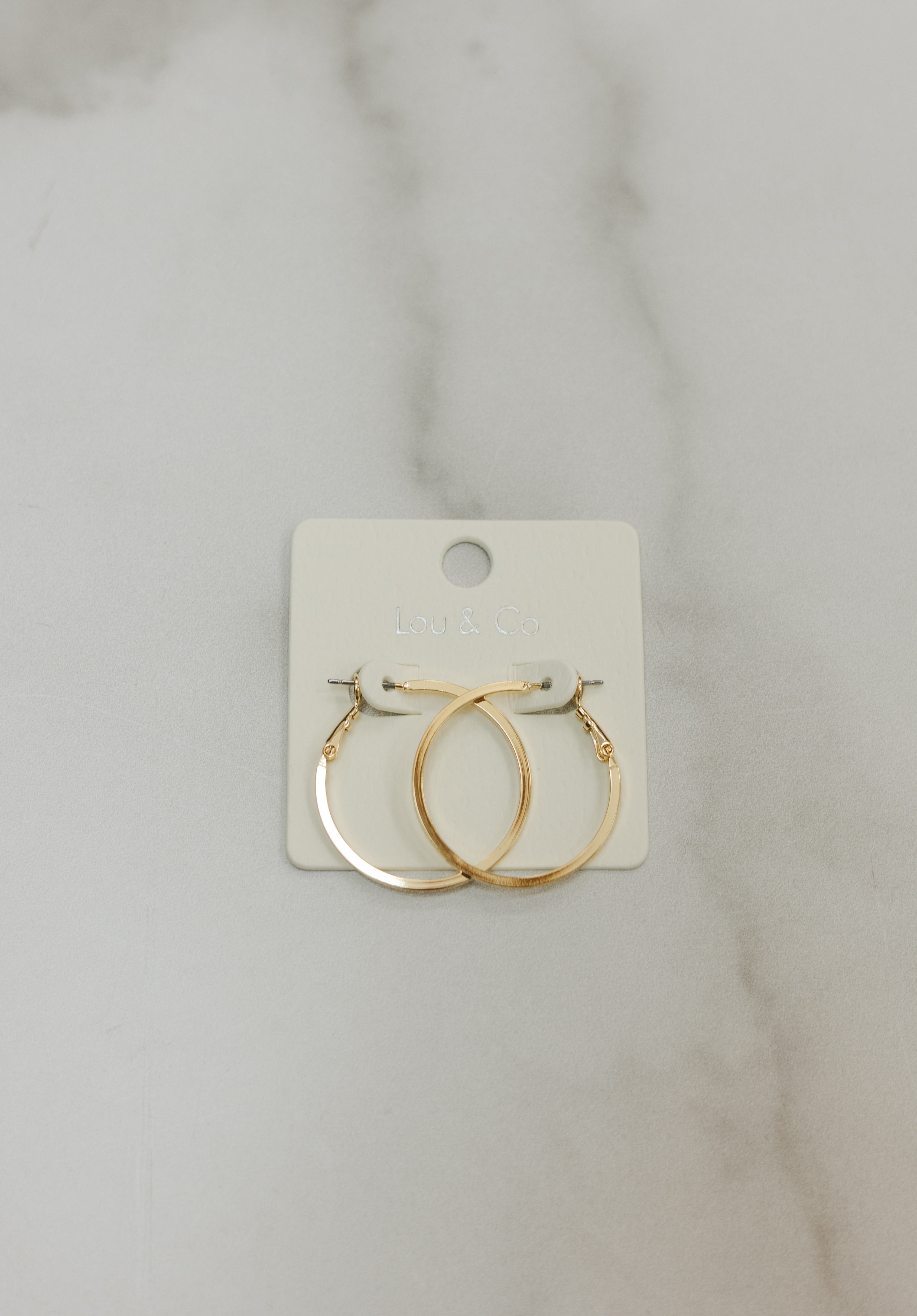 Gold-Dipped Hoop Earrings