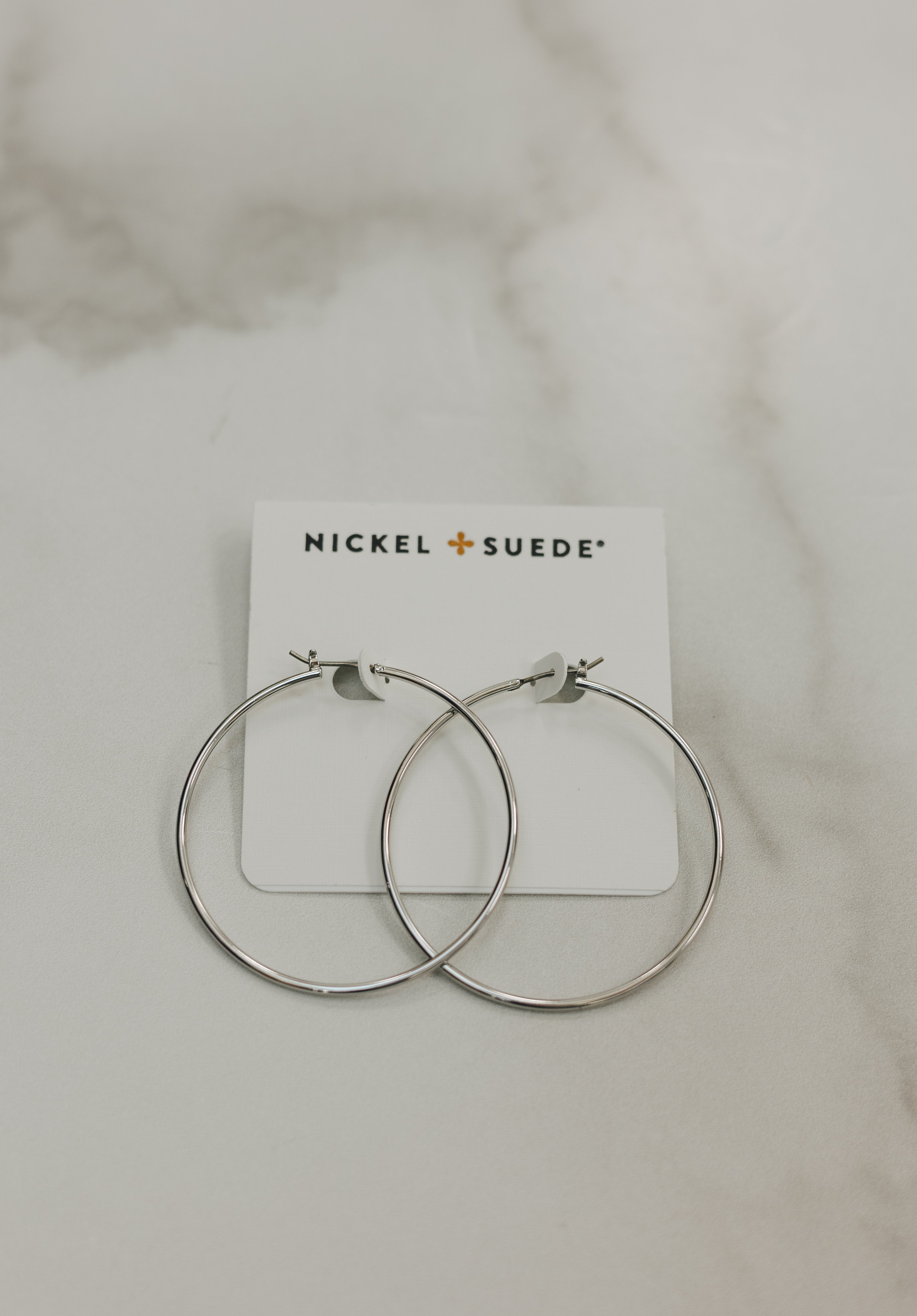 Silver Halo Hoops - X-Large