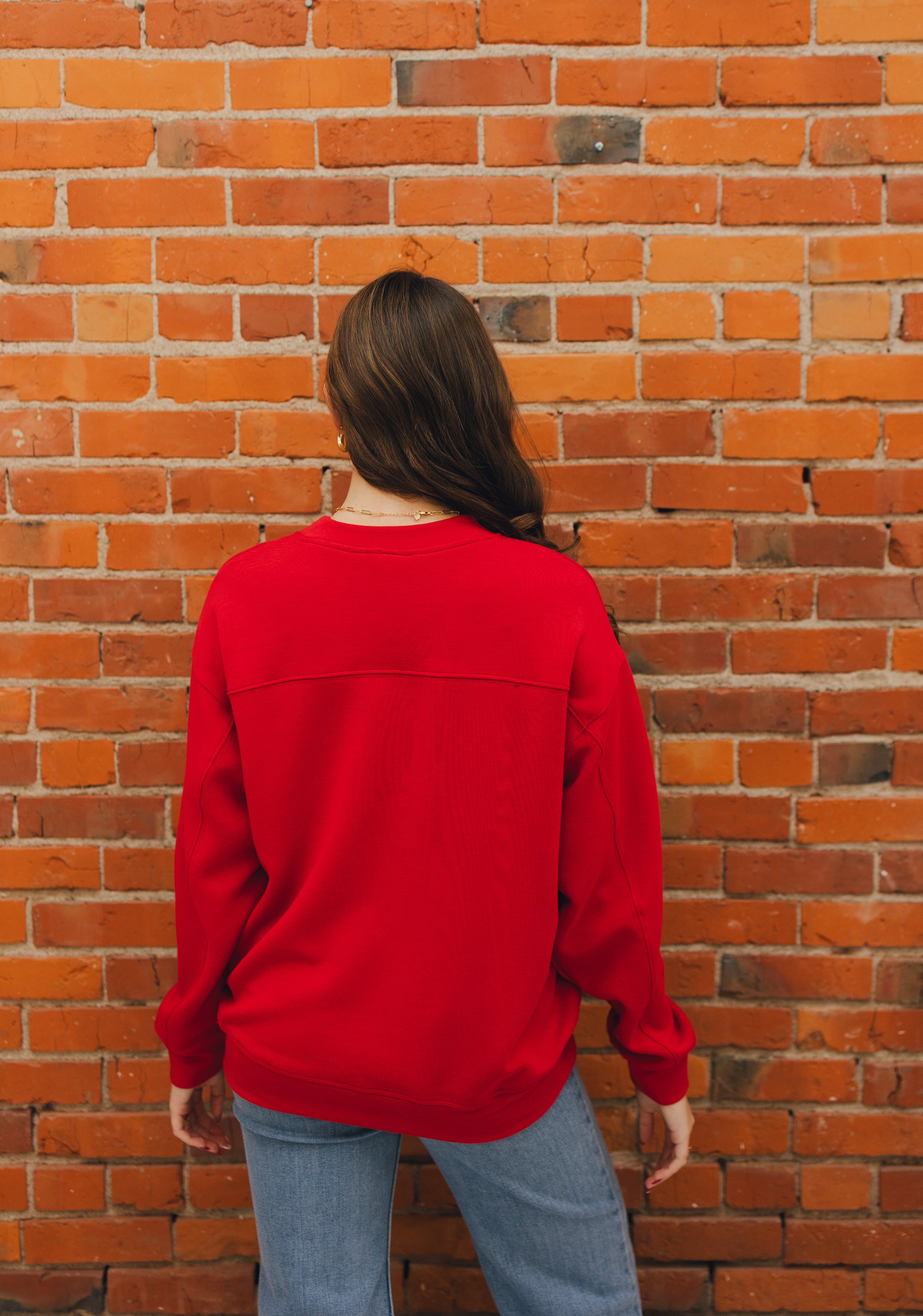 Modal Scuba Mock Neck - Red