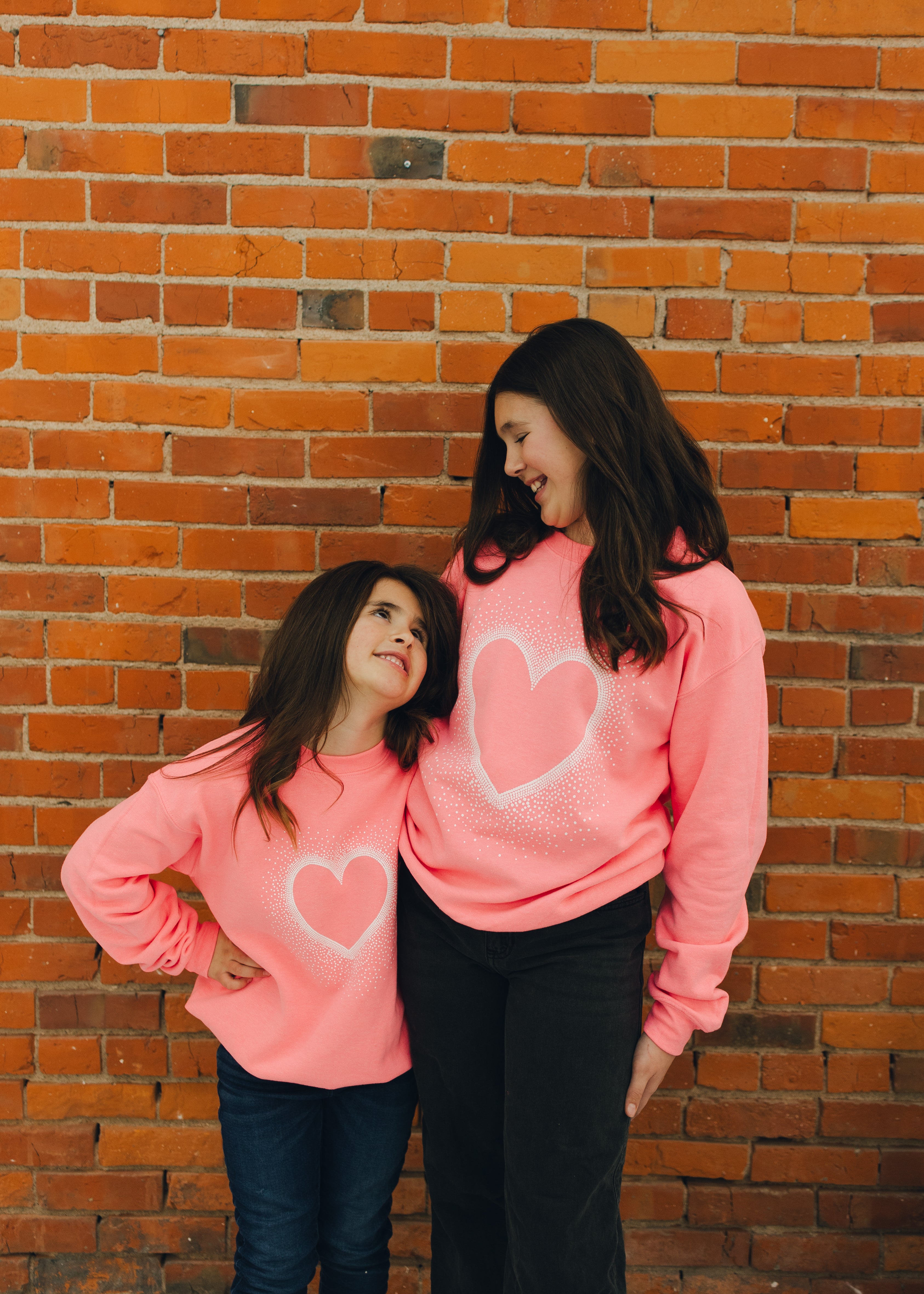 Valentine's Day Heart Dot Sweatshirt