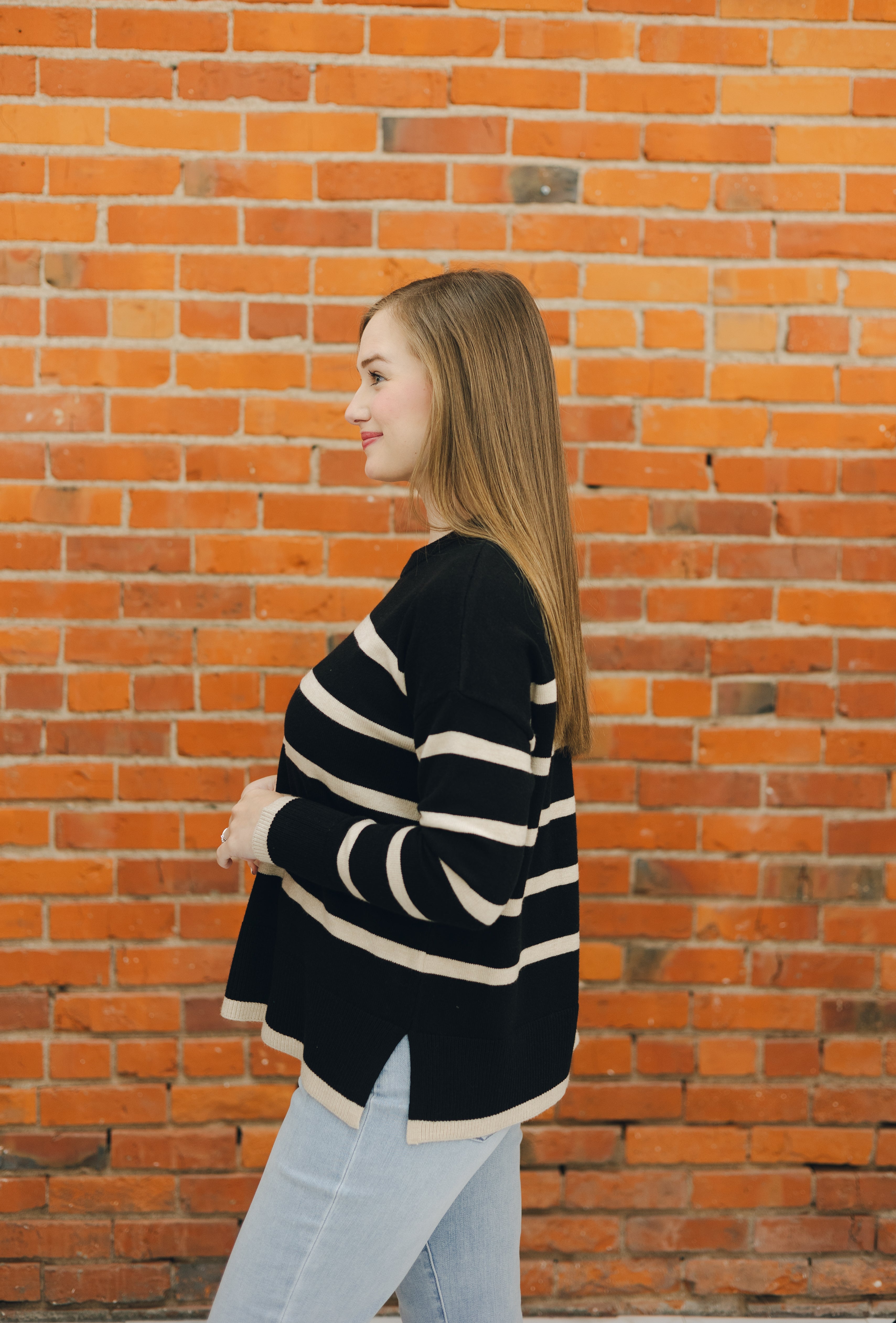 Super Soft Striped Pullover Sweater