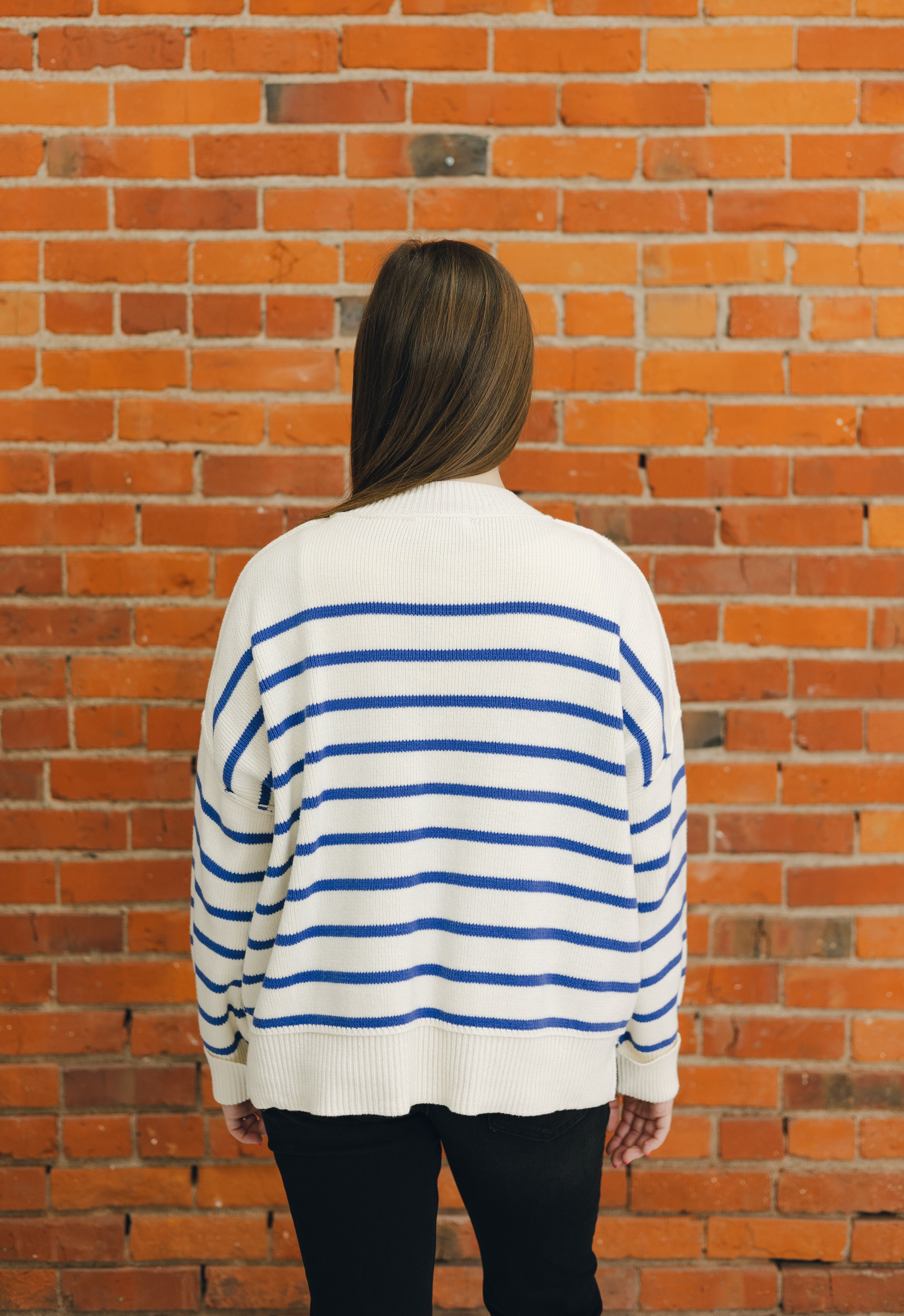 Long Sleeve Striped Pullover Sweater