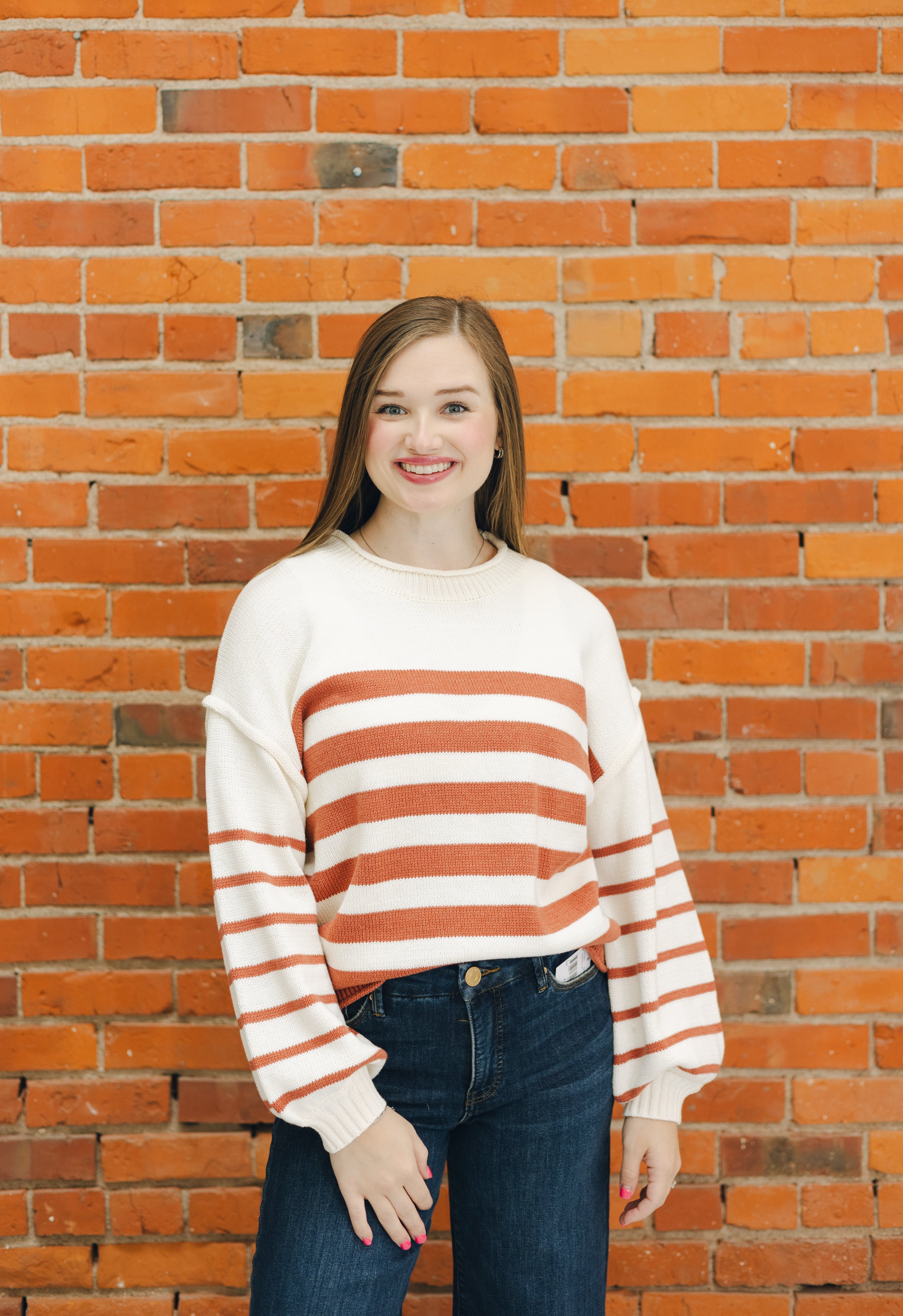 Long Sleeve Striped Sweater