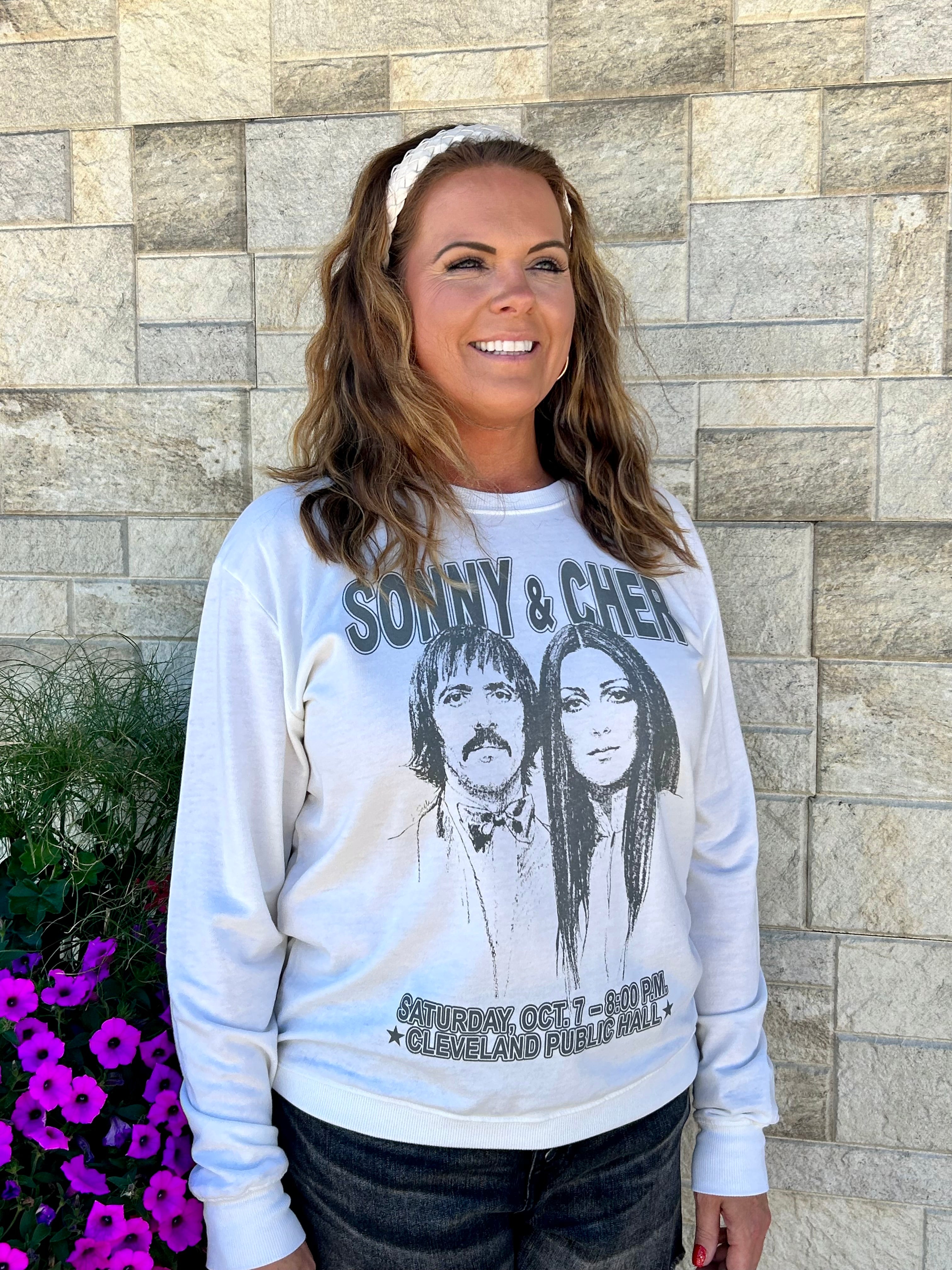 Sonny & Cher Fitted Sweatshirt