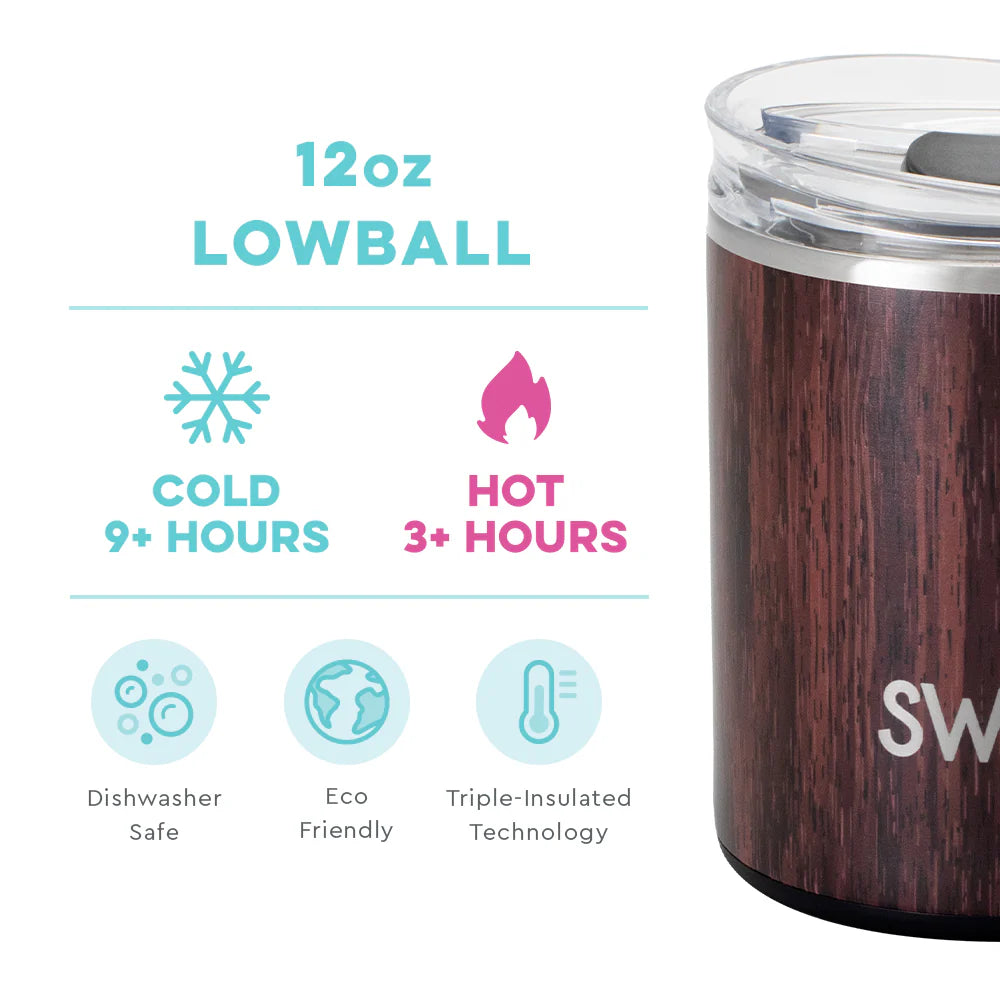 SWIG Bourbon Barrel Lowball Tumbler - 12oz